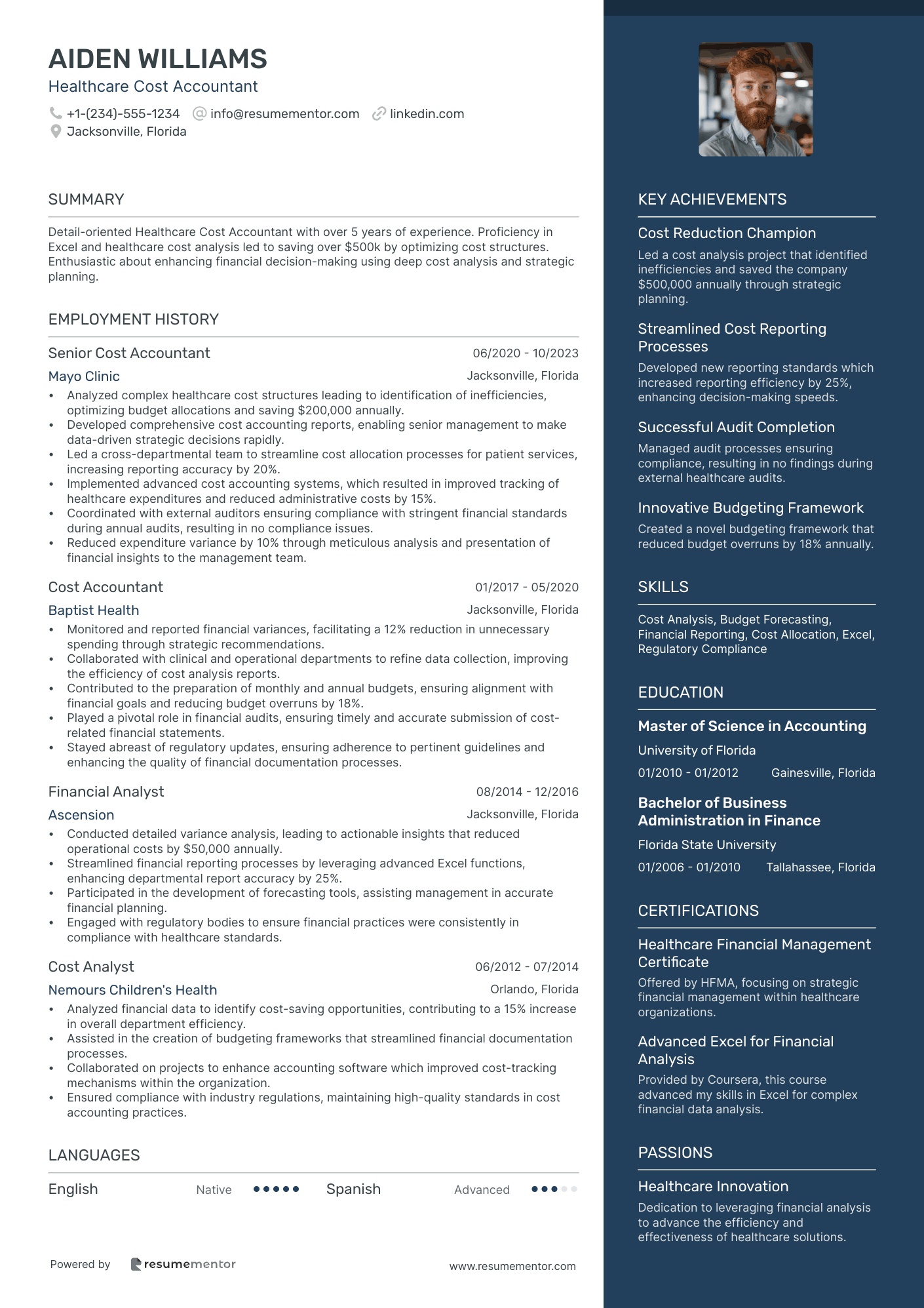 Healthcare Cost Accountant