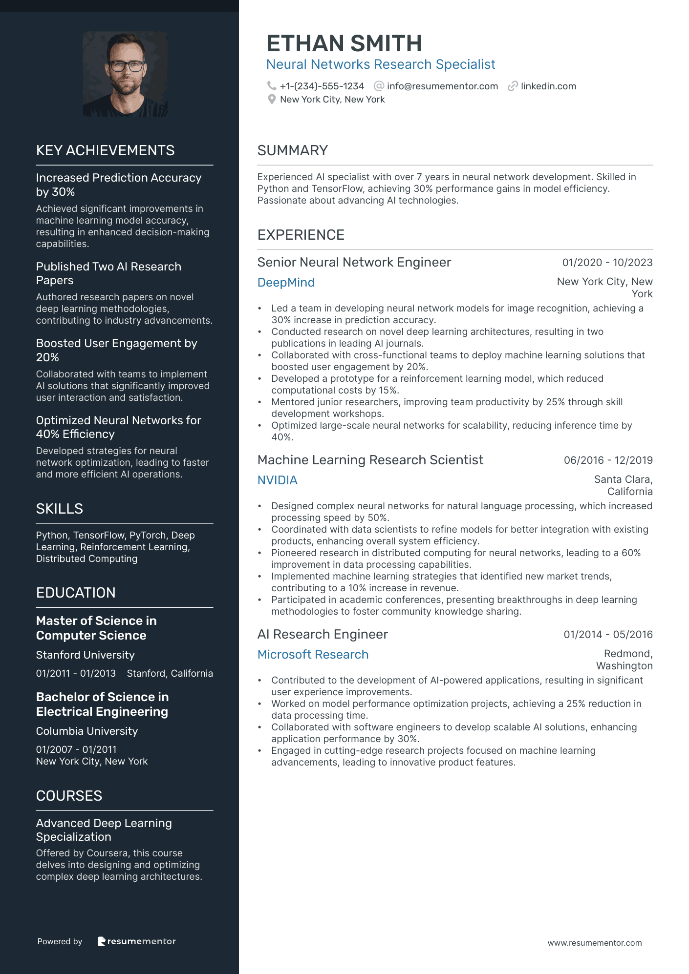 Neural Networks Research Specialist