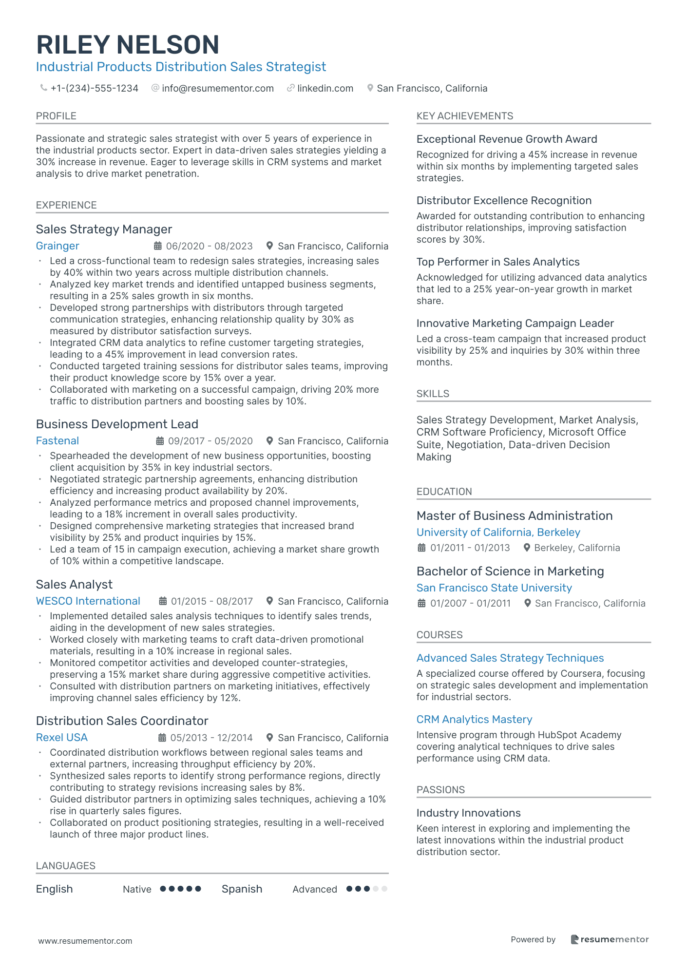 Industrial Products Distribution Sales Strategist