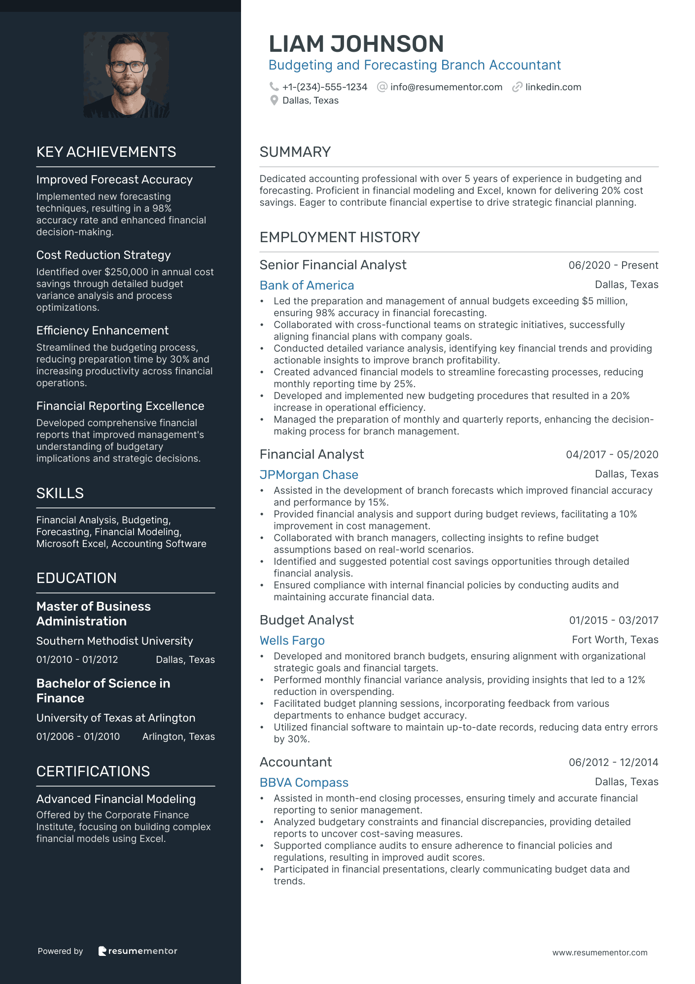 Budgeting and Forecasting Branch Accountant