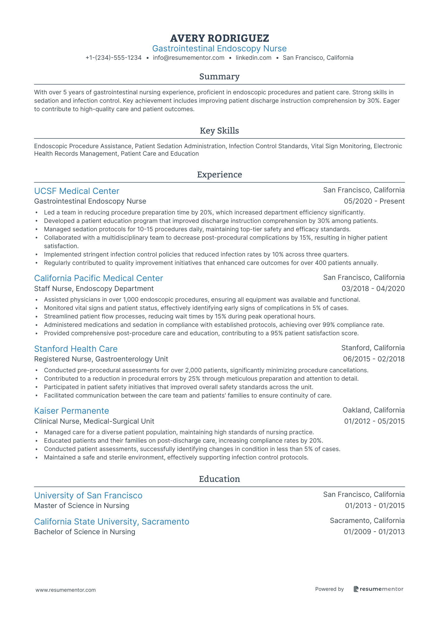 Gastrointestinal Endoscopy Nurse