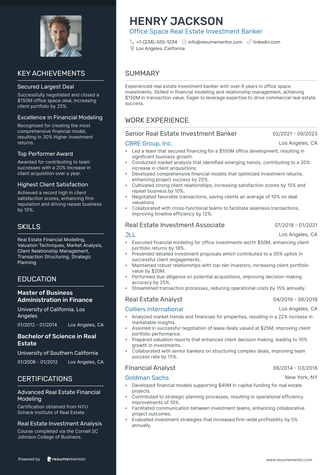 Office Space Real Estate Investment Banker