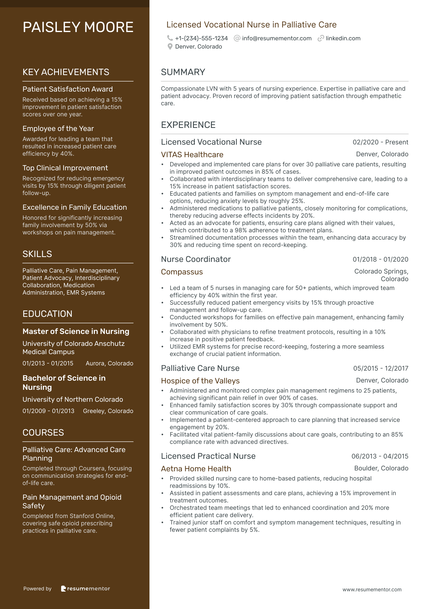 Licensed Vocational Nurse in Palliative Care