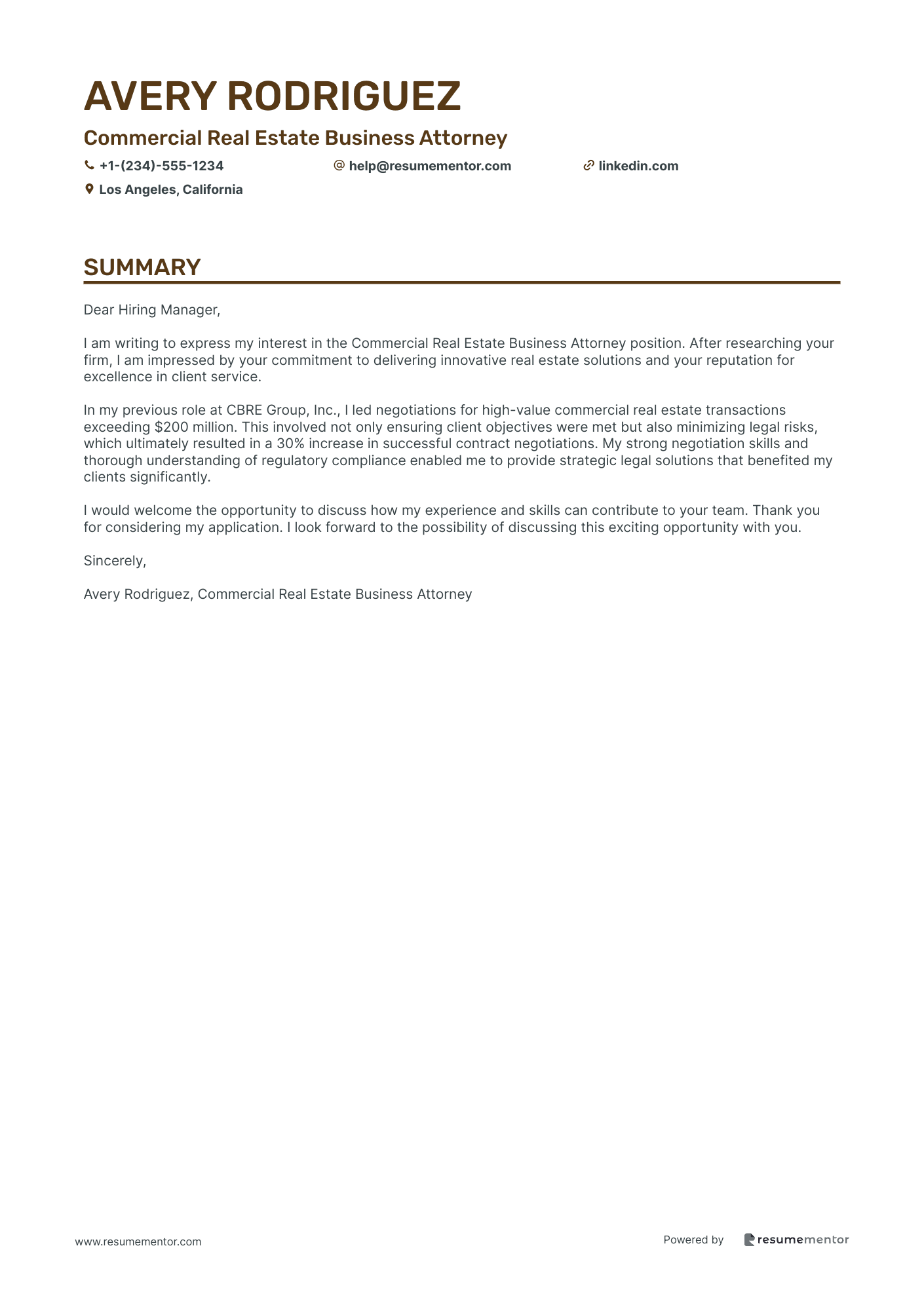 Commercial Real Estate Business Attorney
