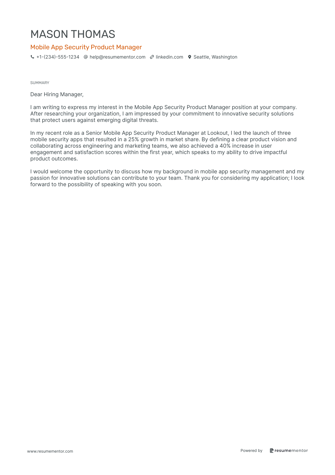 Mobile App Security Product Manager