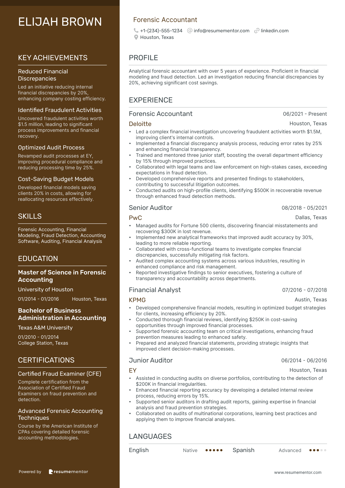 Forensic Accountant