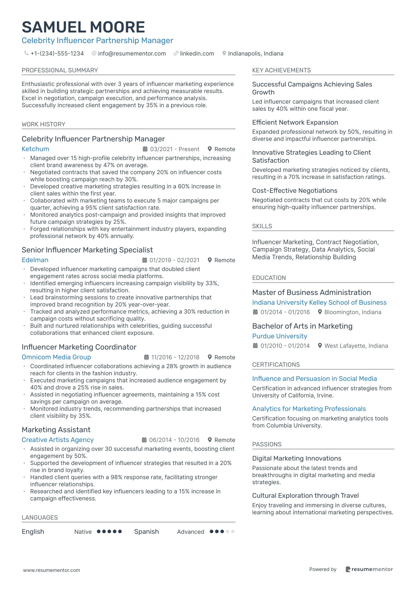 Celebrity Influencer Partnership Manager