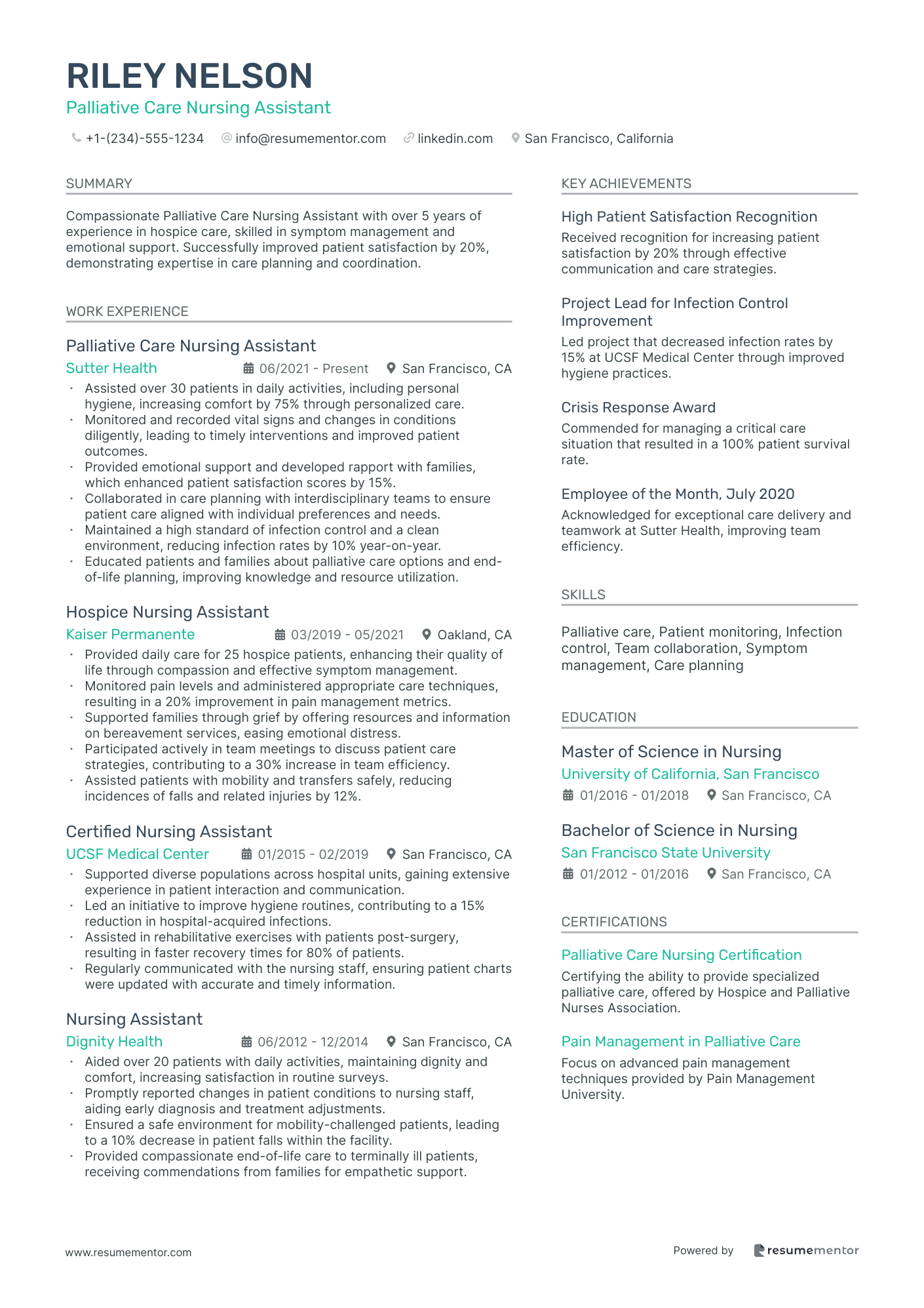 Palliative Care Nursing Assistant