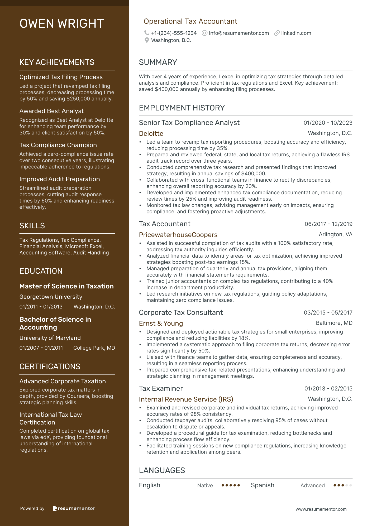 Operational Tax Accountant