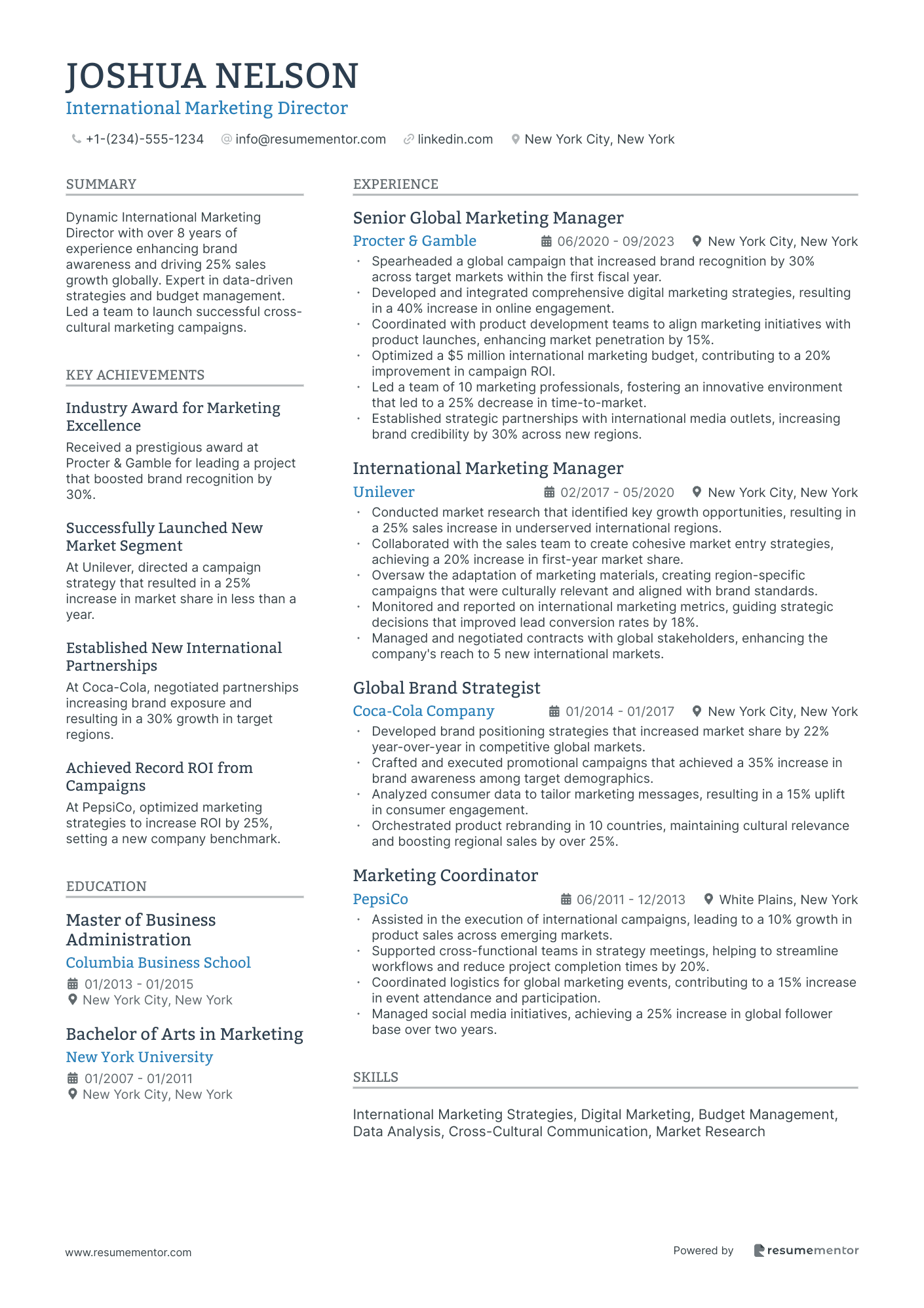 International Marketing Director