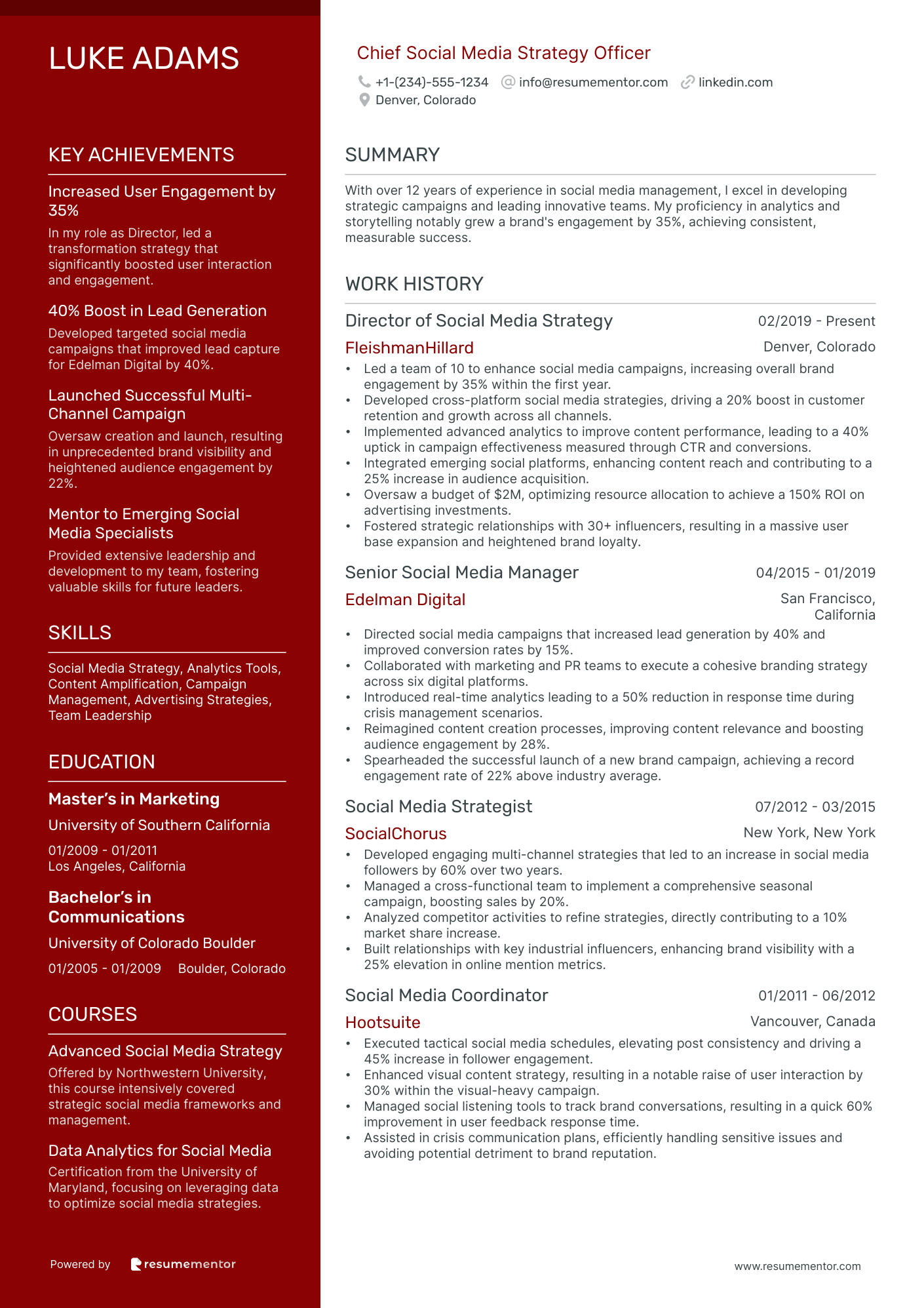 Chief Social Media Strategy Officer