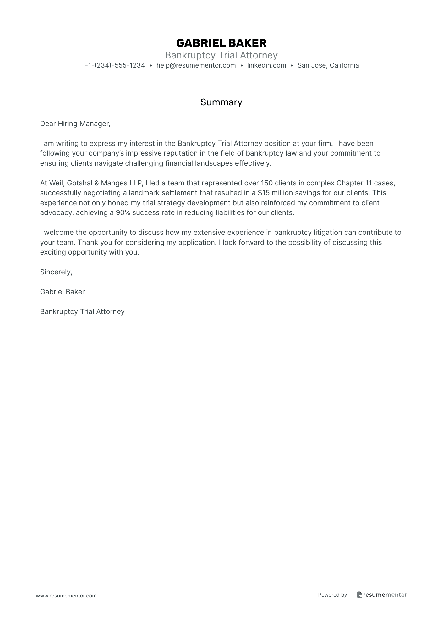 Bankruptcy Trial Attorney