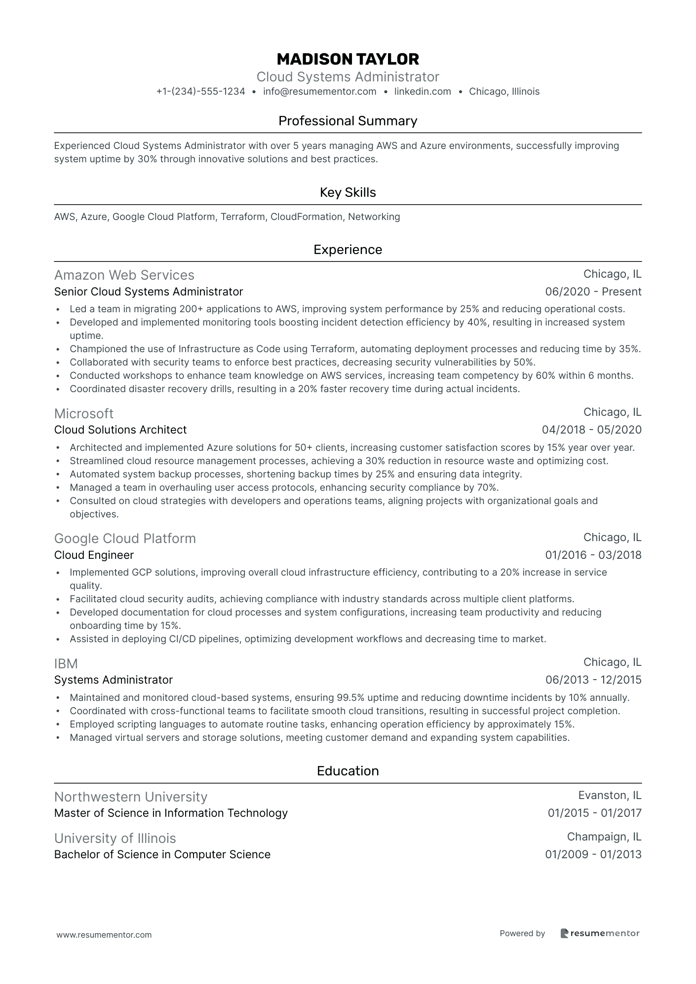 Cloud Systems Administrator