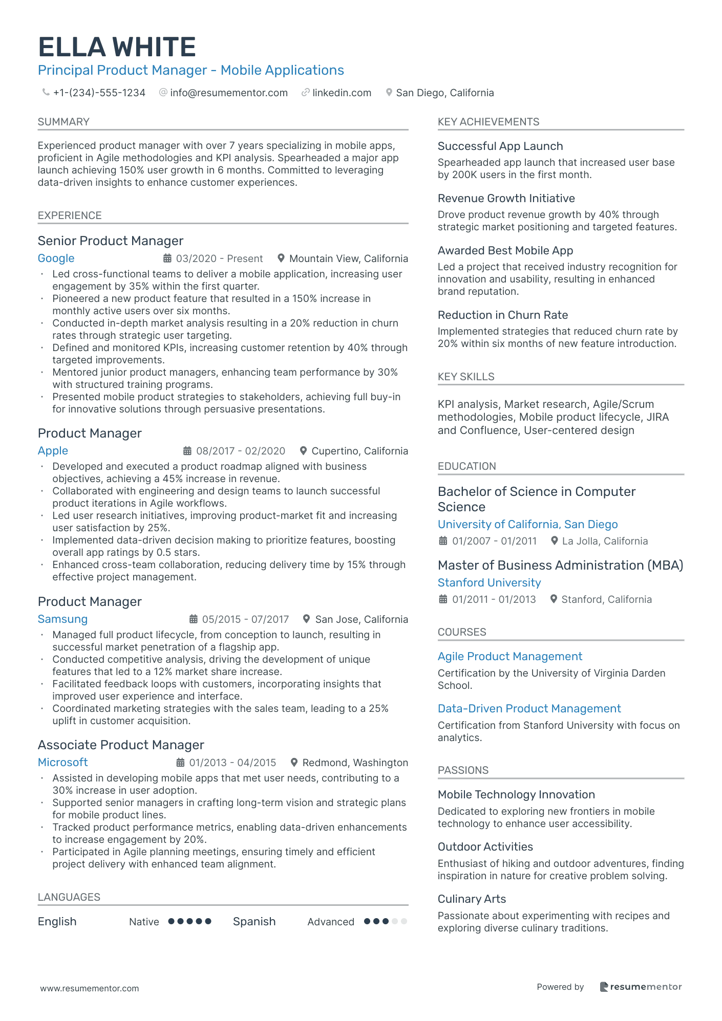 Principal Product Manager   Mobile Applications