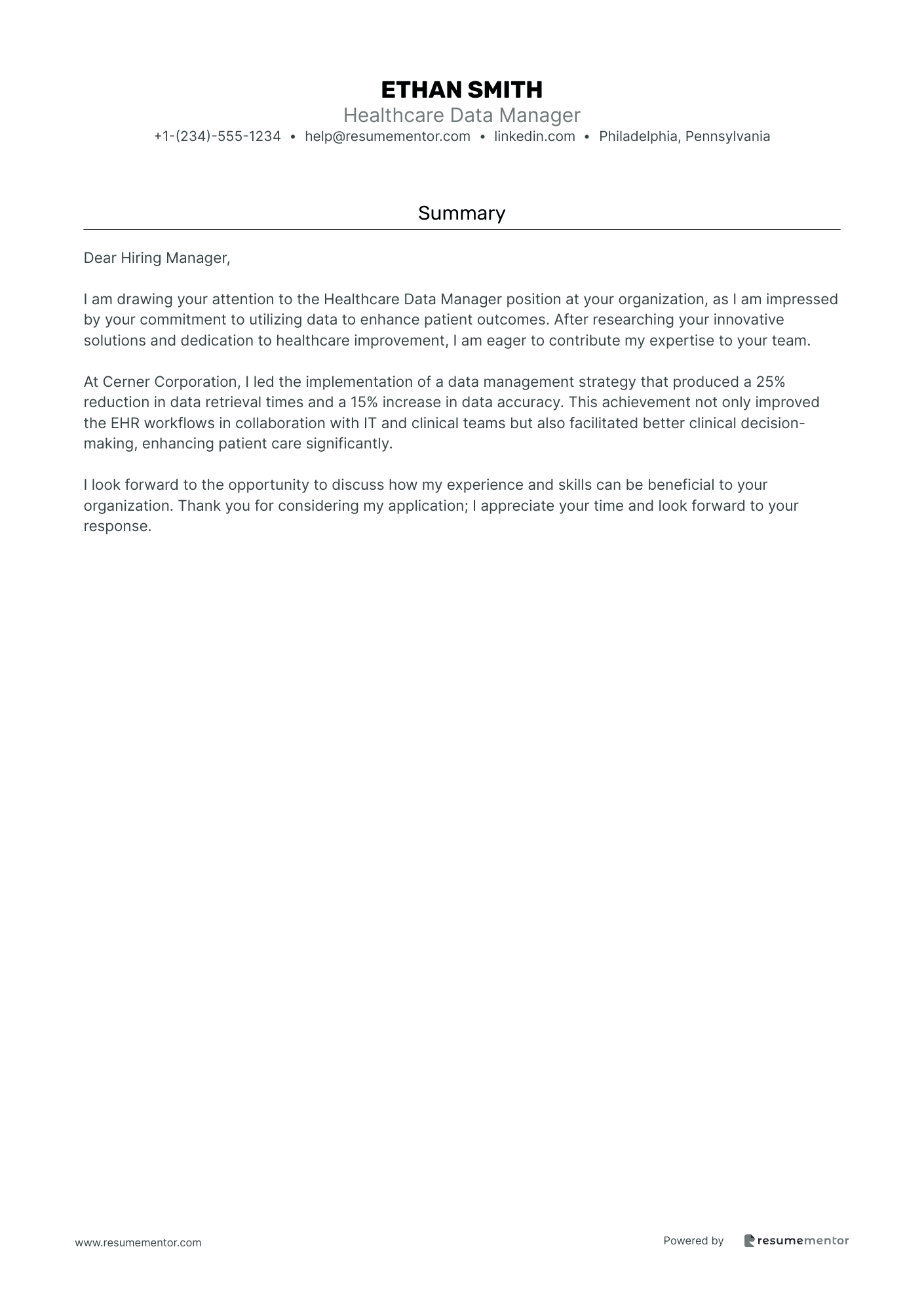 Healthcare Data Manager
