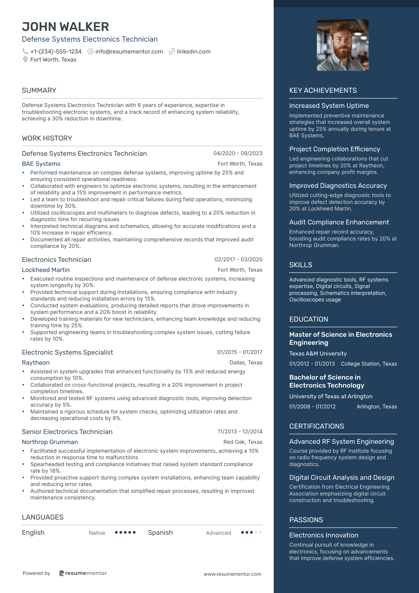 Defense Systems Electronics Technician