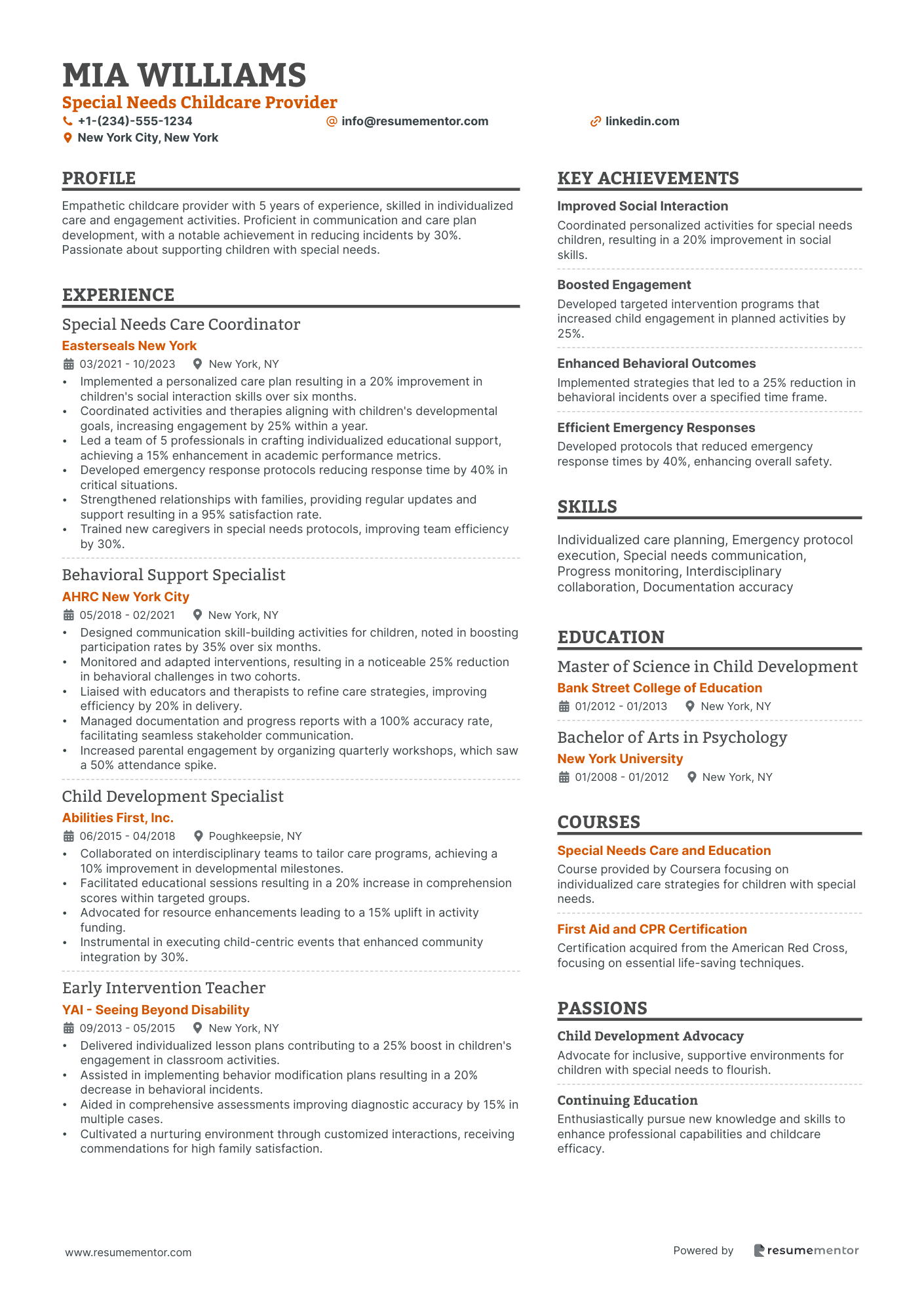 Special Needs Childcare Provider
