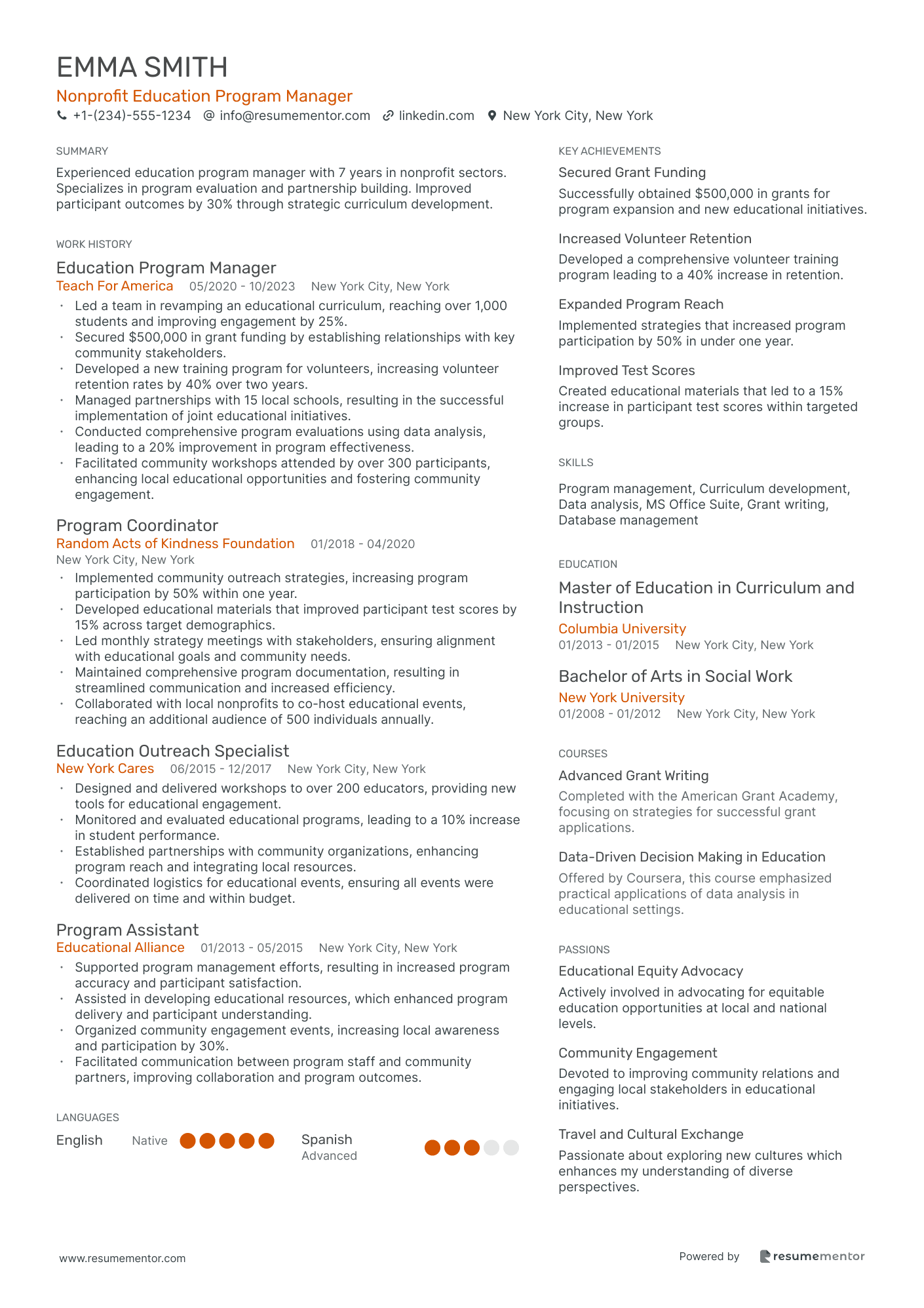 Nonprofit Education Program Manager