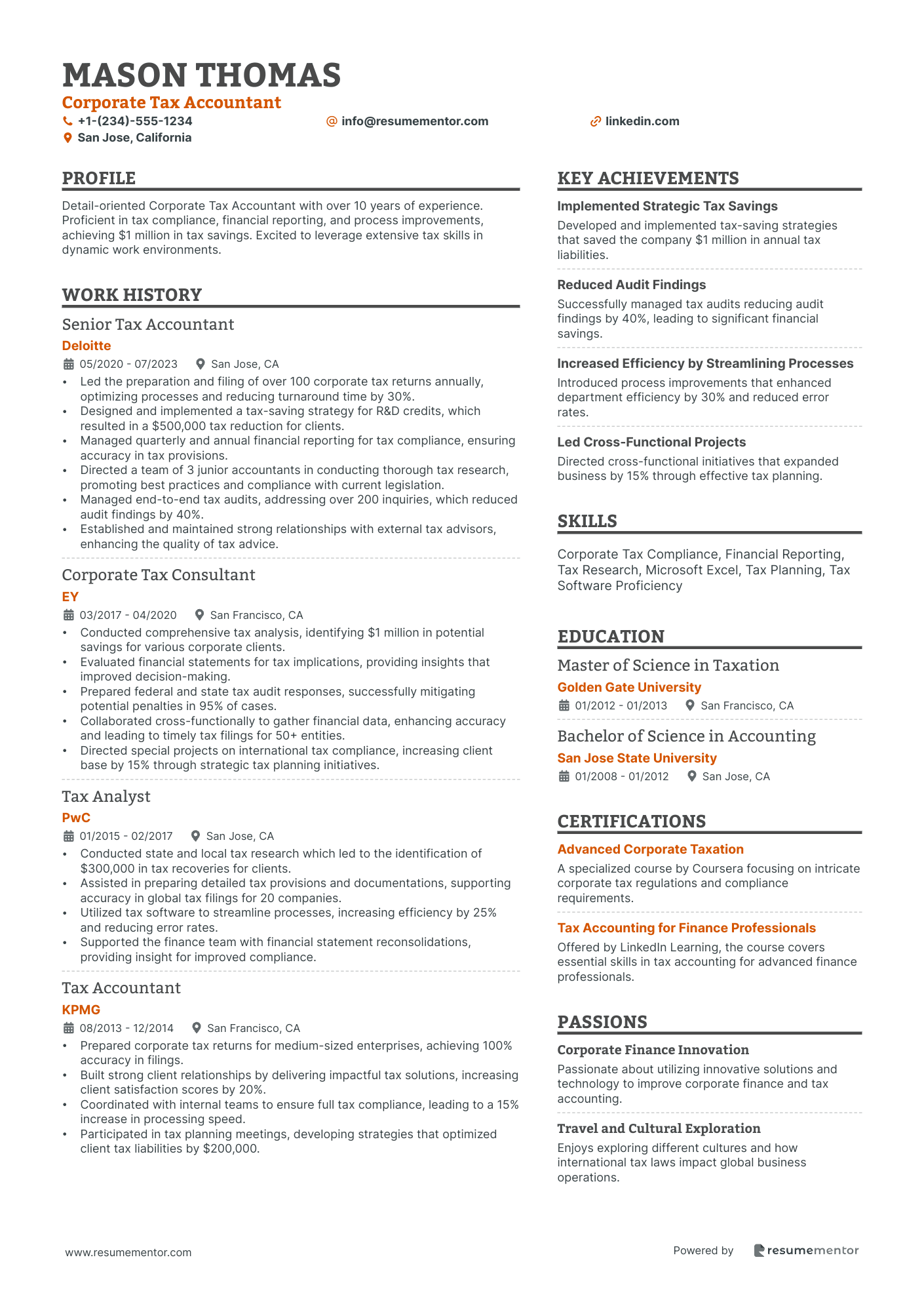 Corporate Tax Accountant