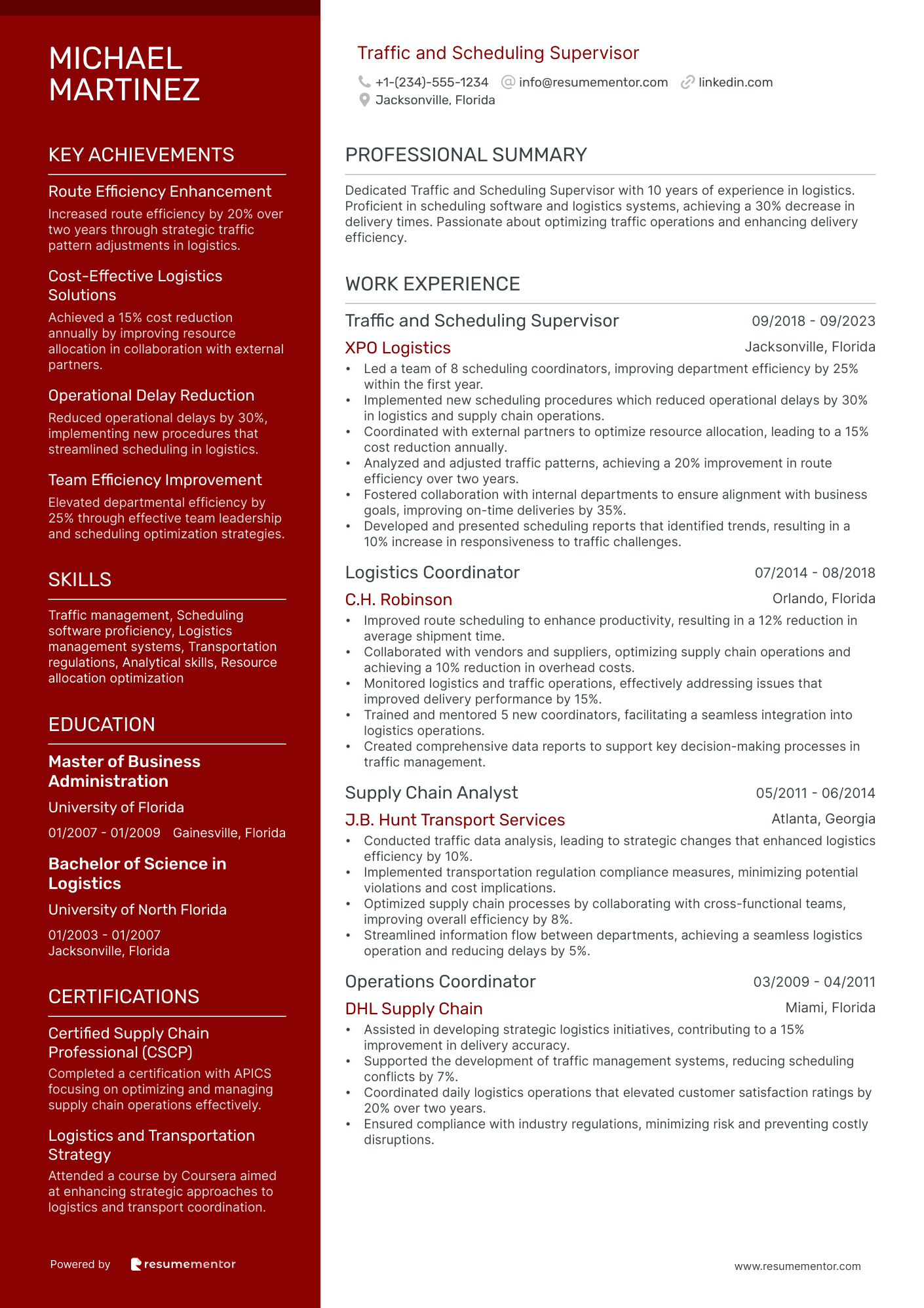 Traffic and Scheduling Supervisor