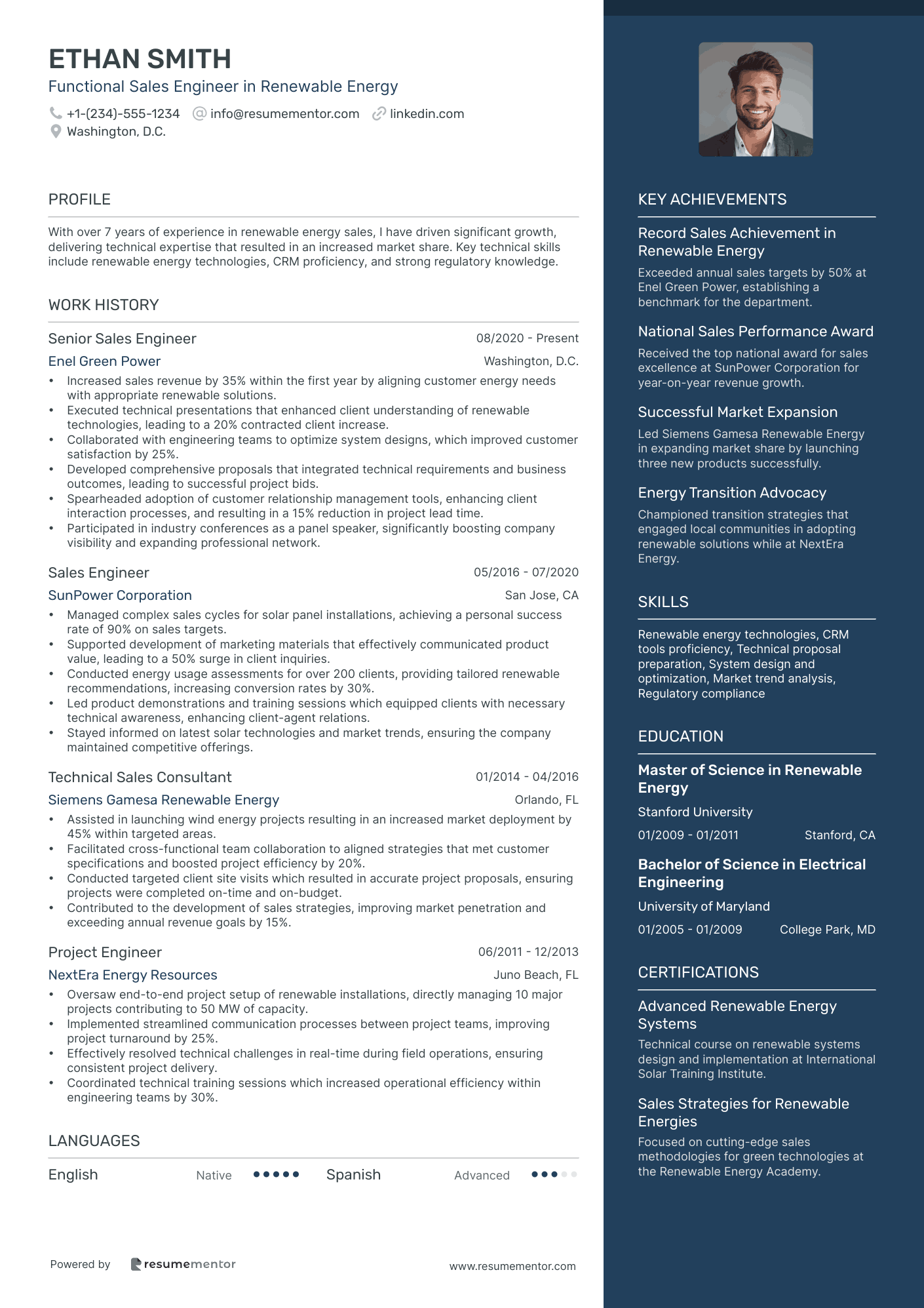 Functional Sales Engineer in Renewable Energy