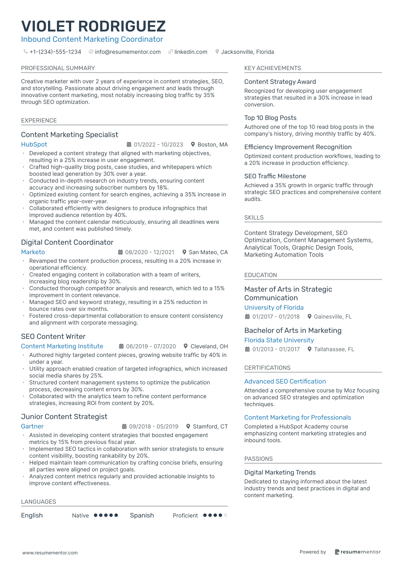 Inbound Content Marketing Coordinator