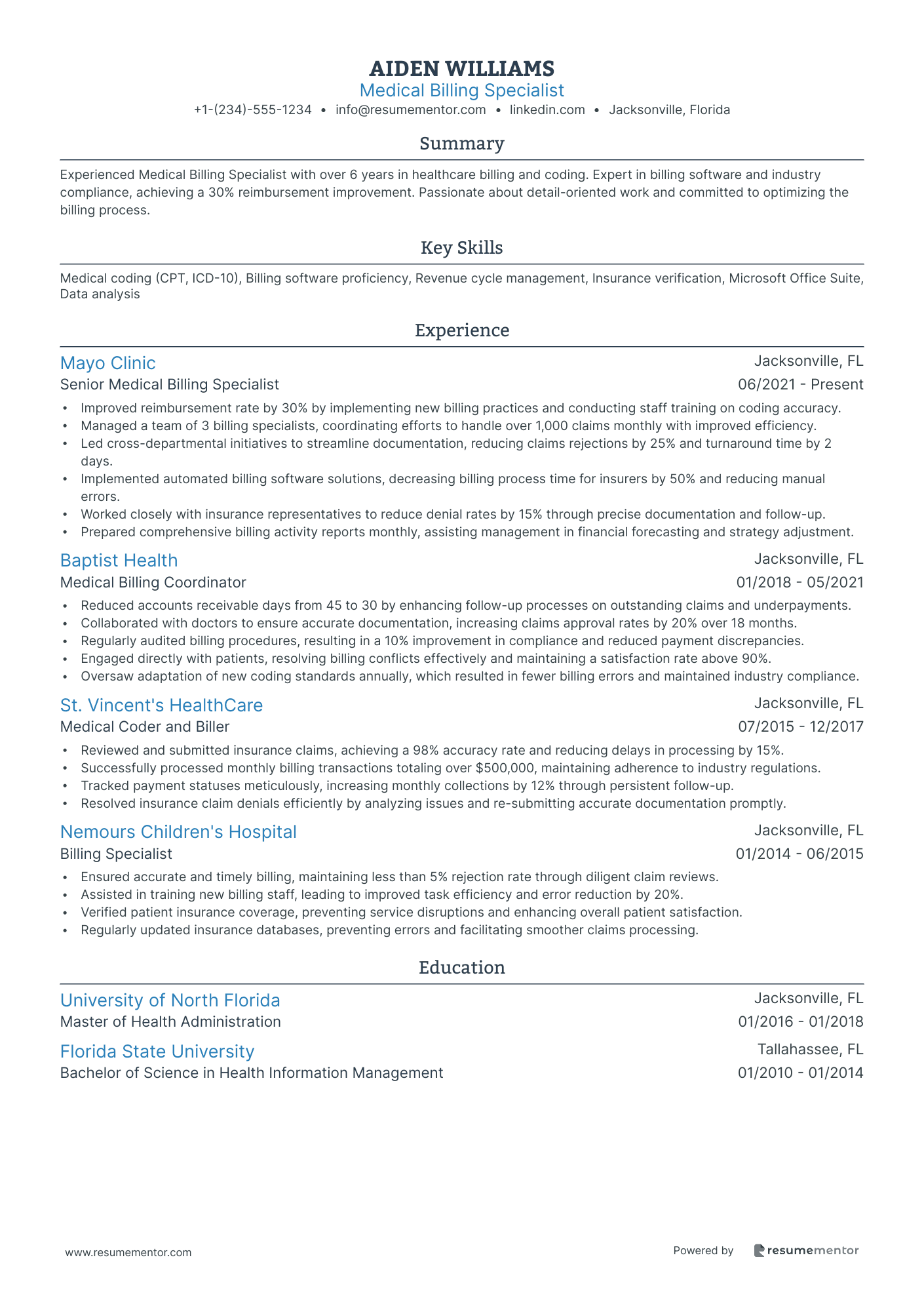 Medical Billing Specialist