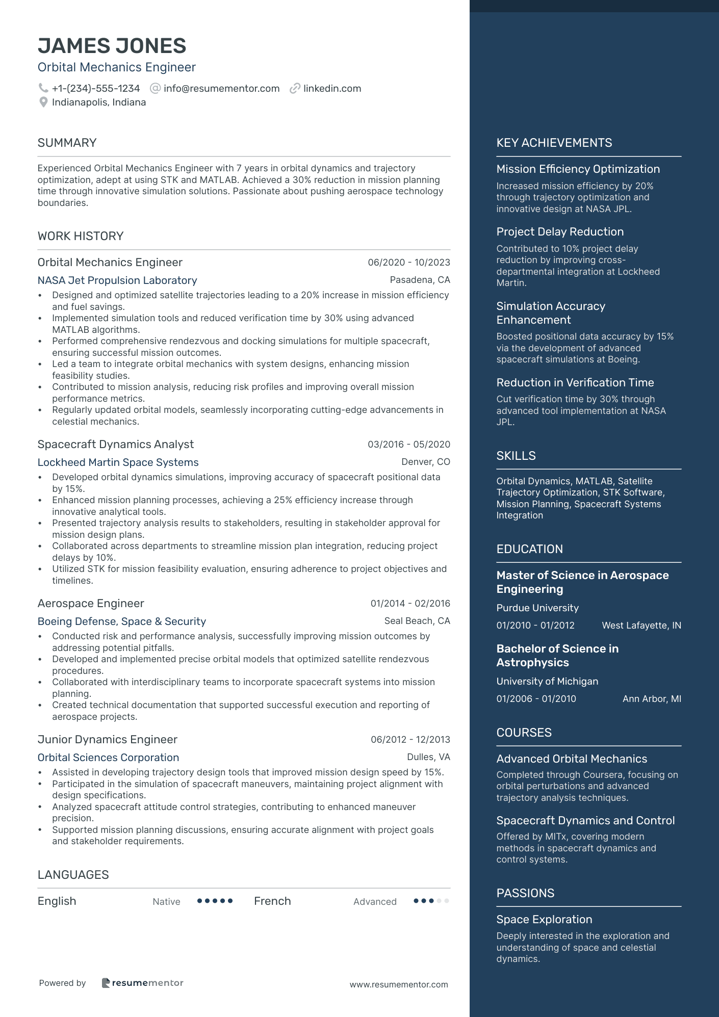 Orbital Mechanics Engineer