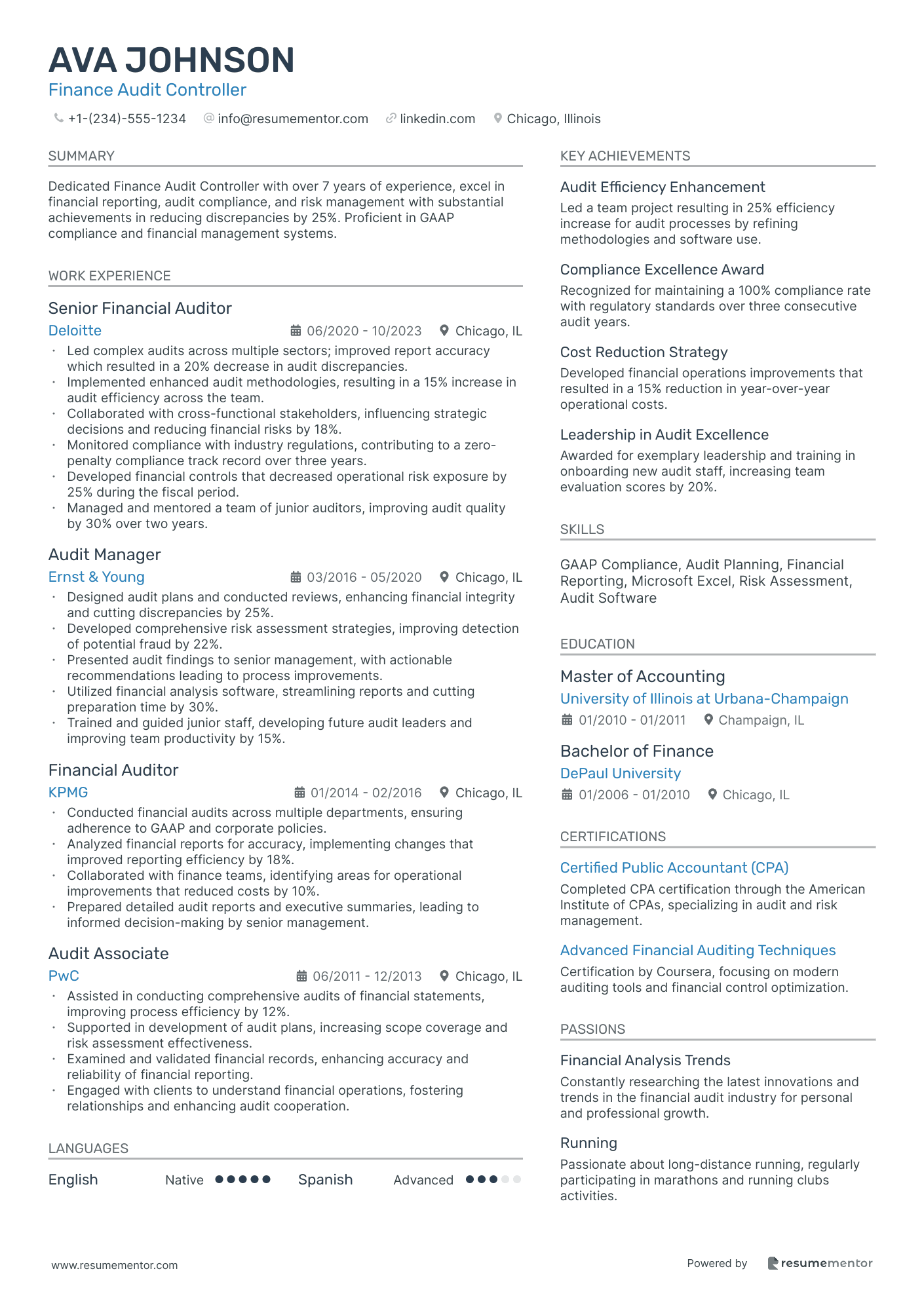 Finance Audit Controller