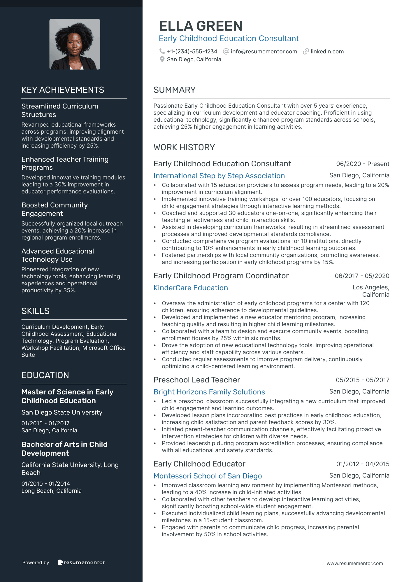Early Childhood Education Consultant