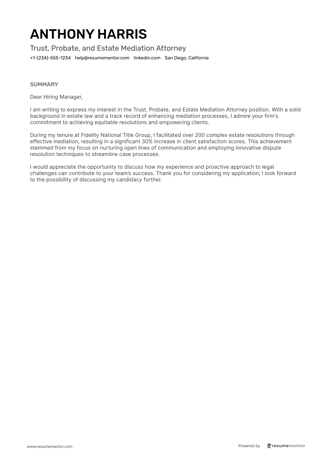 Trust, Probate, and Estate Mediation Attorney