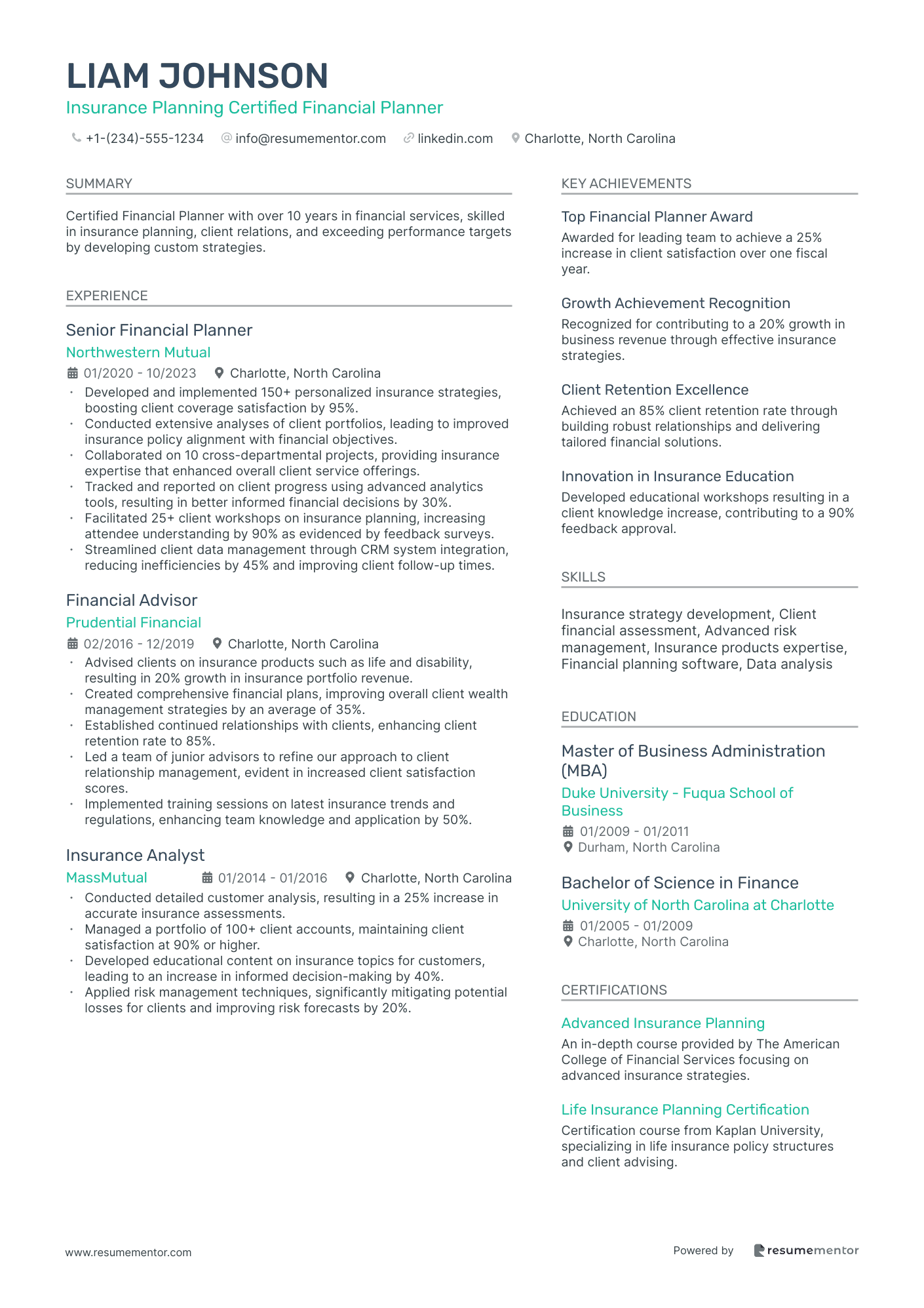 Insurance Planning Certified Financial Planner