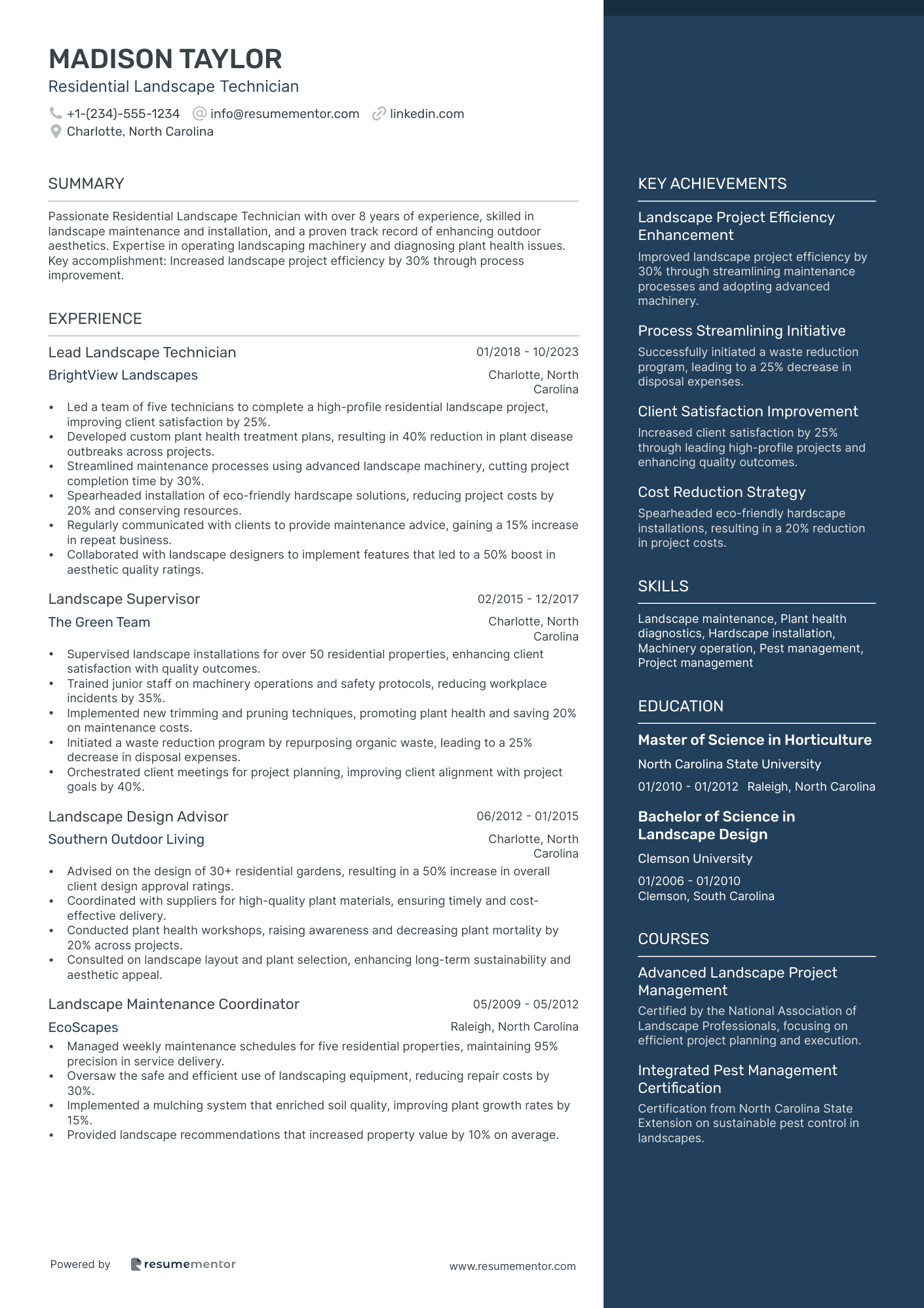 Residential Landscape Technician