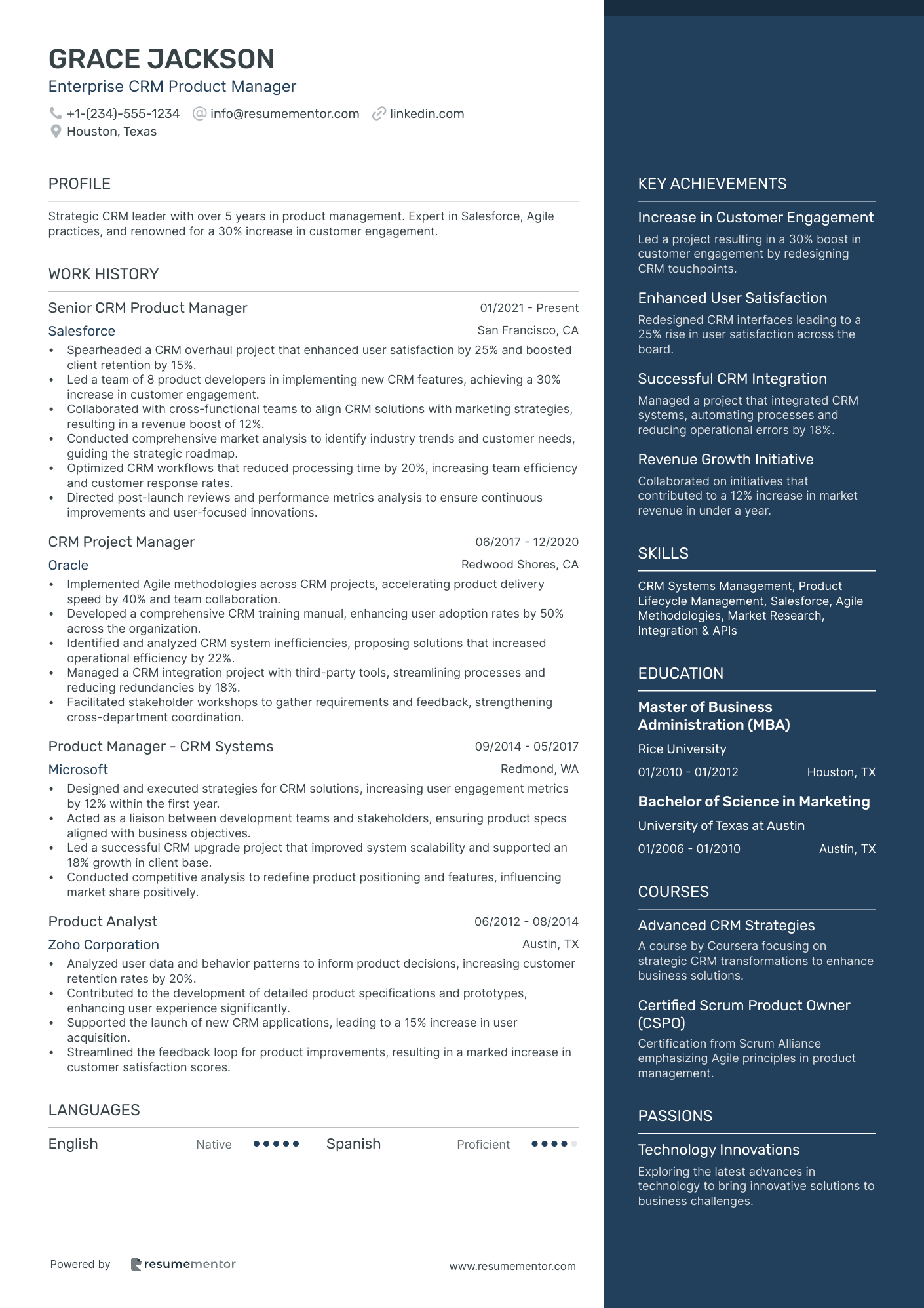 Enterprise CRM Product Manager