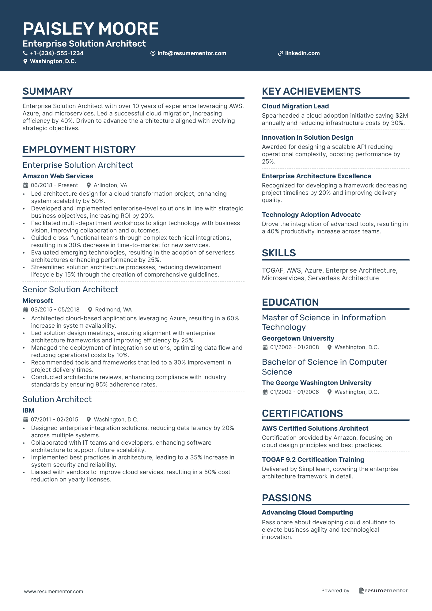 Enterprise Solution Architect