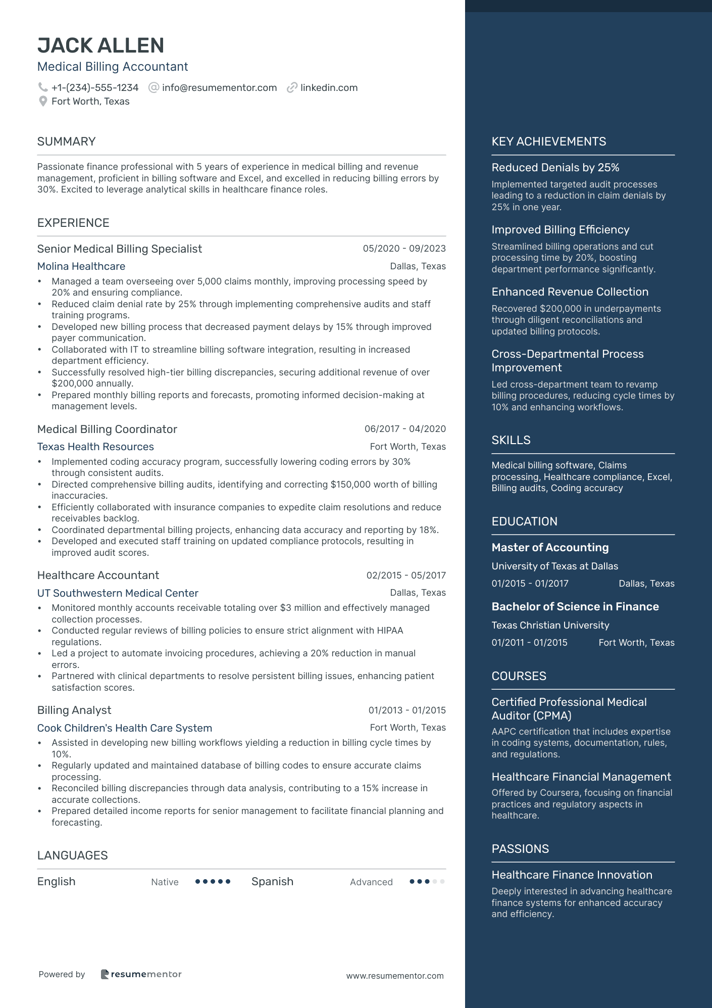 Medical Billing Accountant