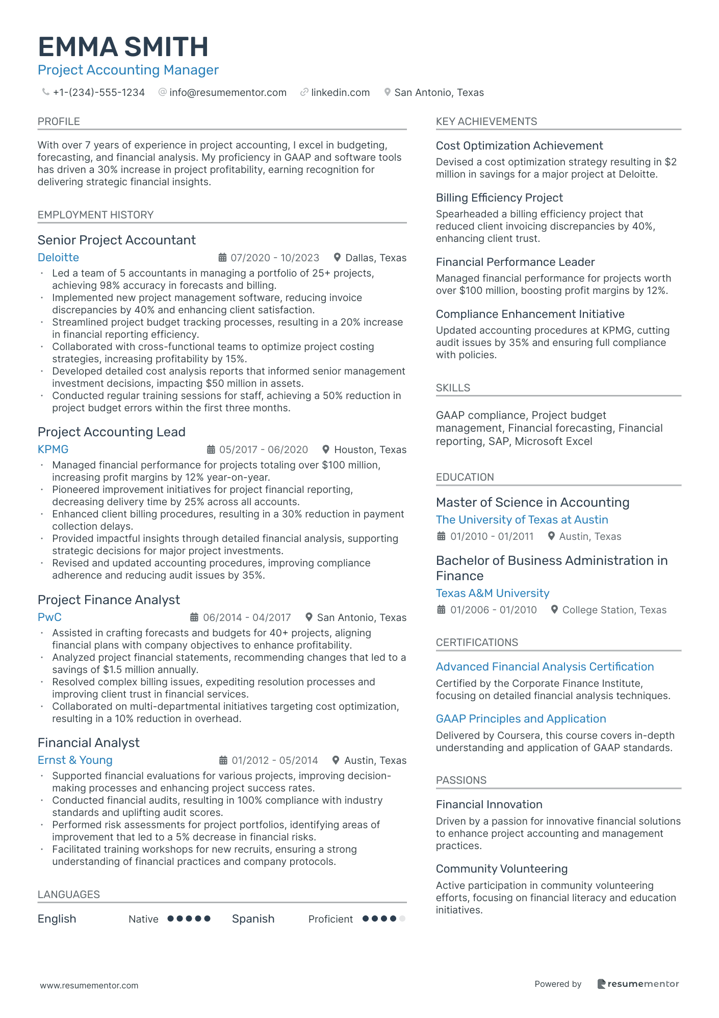 Project Accounting Manager