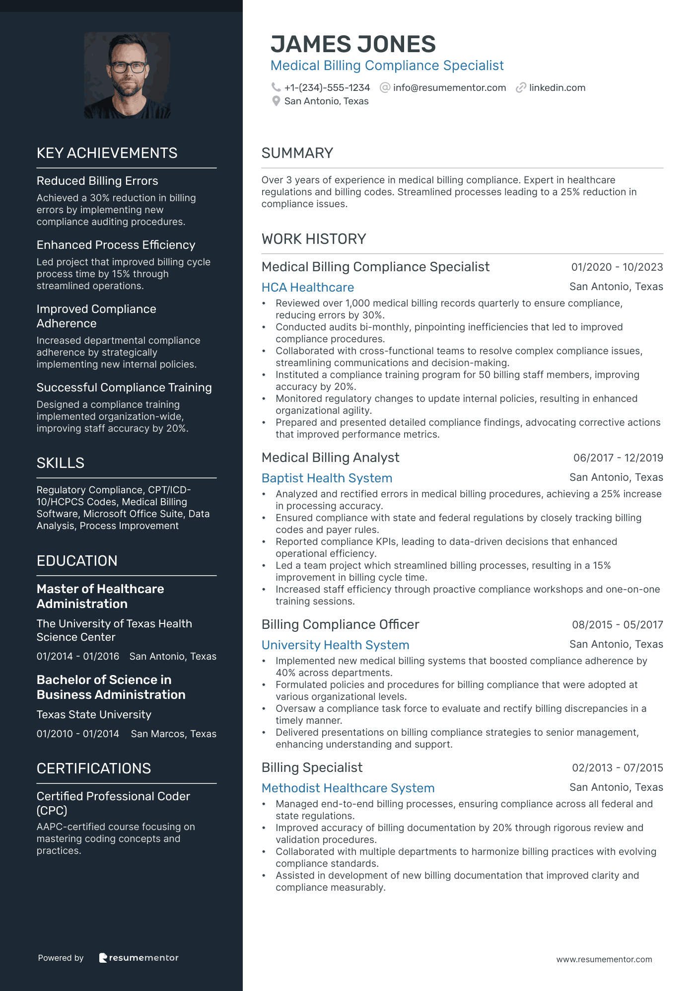 Medical Billing Compliance Specialist