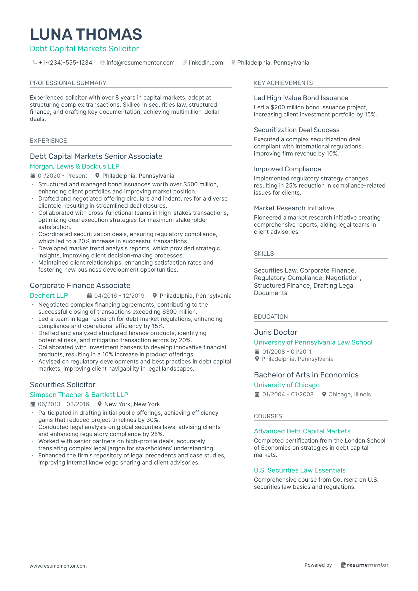 Debt Capital Markets Solicitor