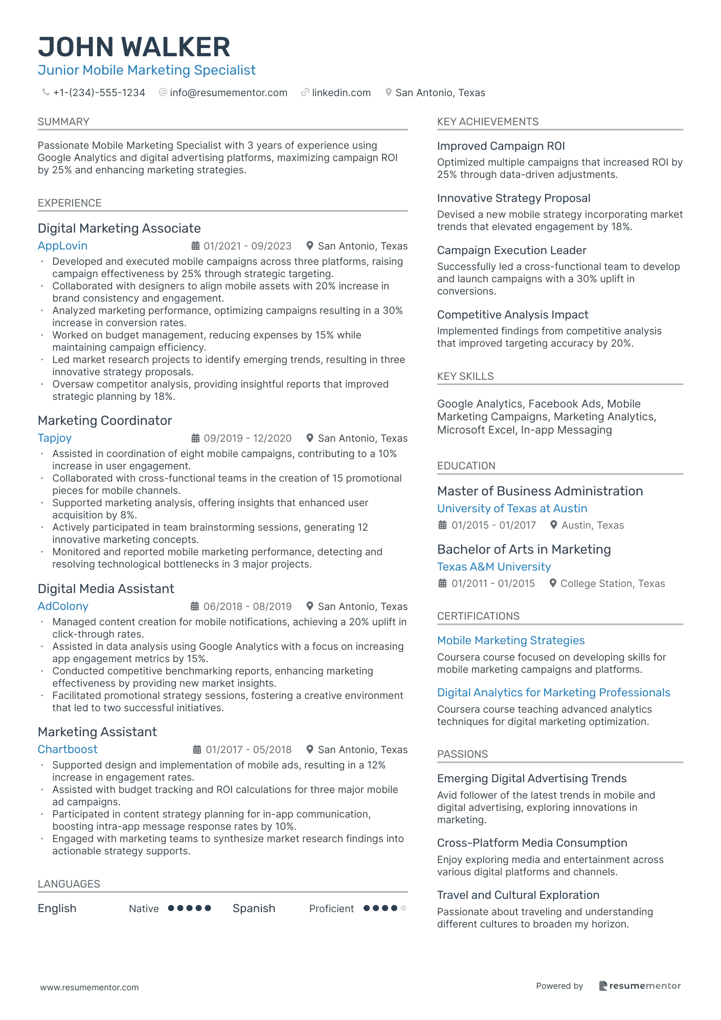 Junior Mobile Marketing Specialist