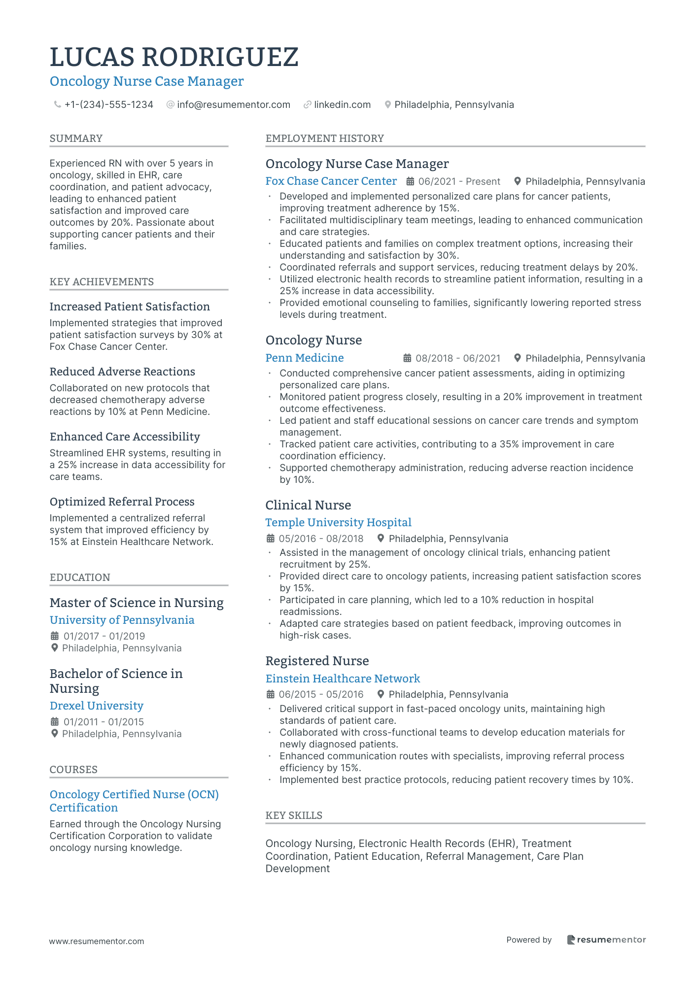 Oncology Nurse Case Manager