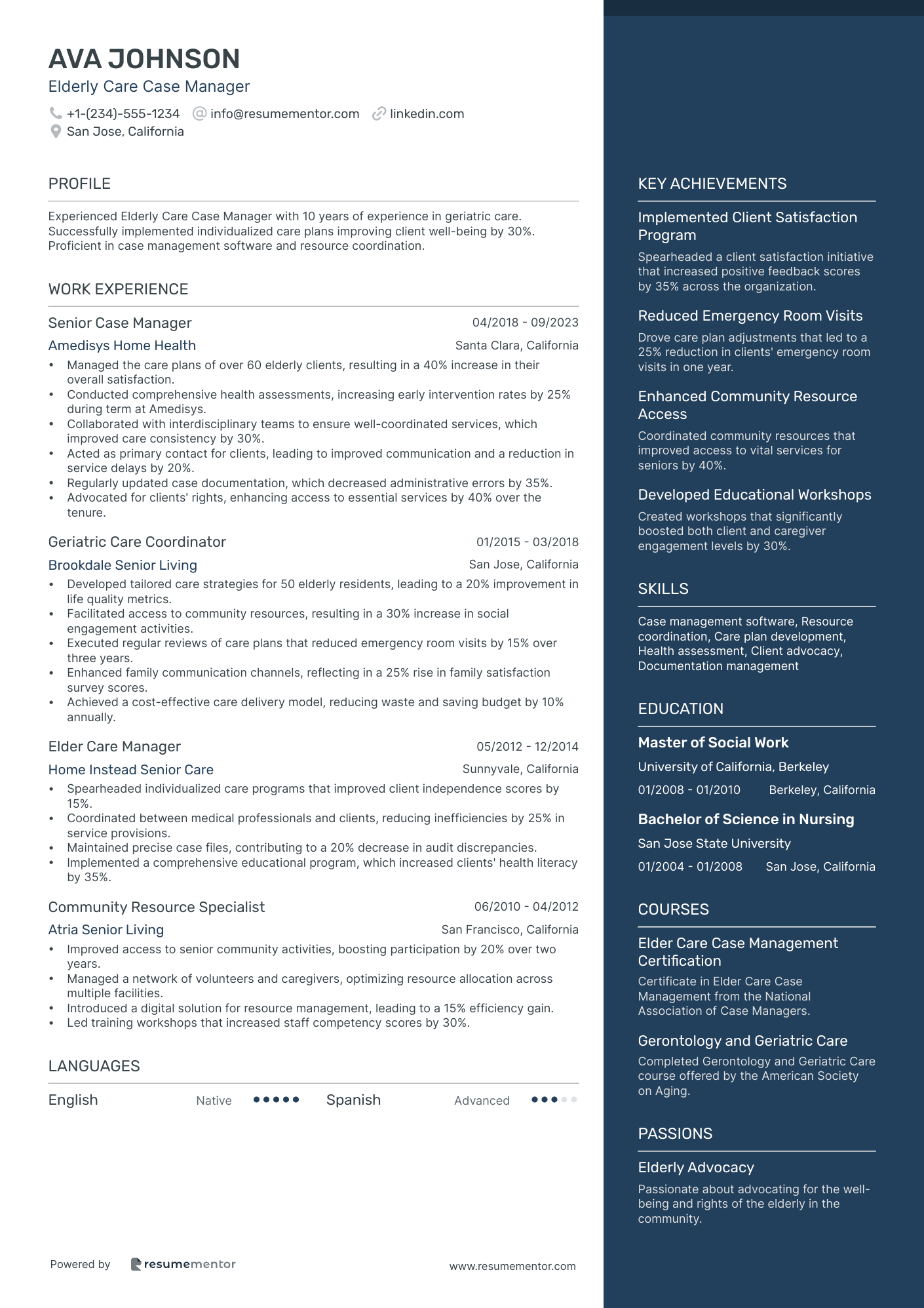 Elderly Care Case Manager