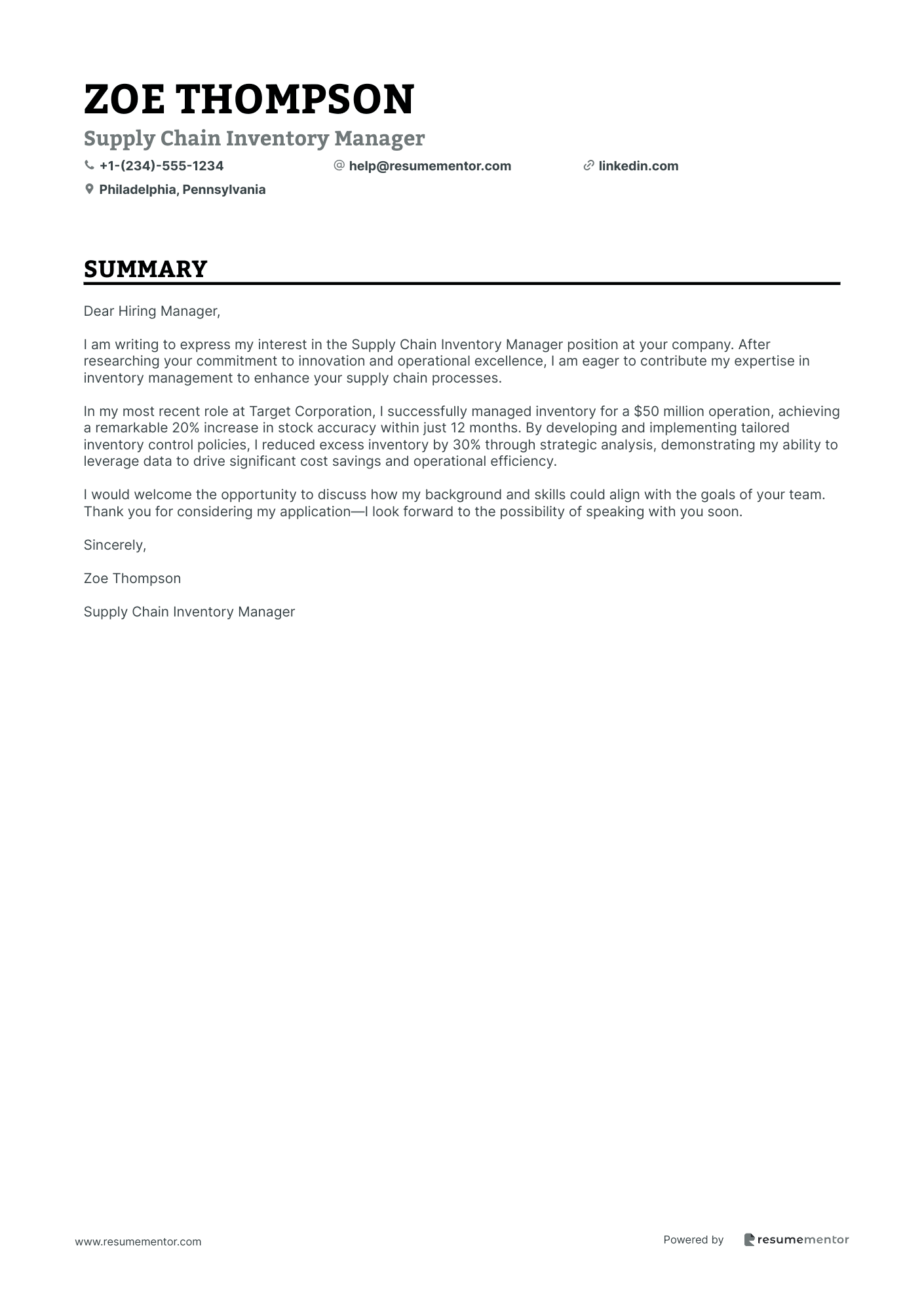 Supply Chain Inventory Manager