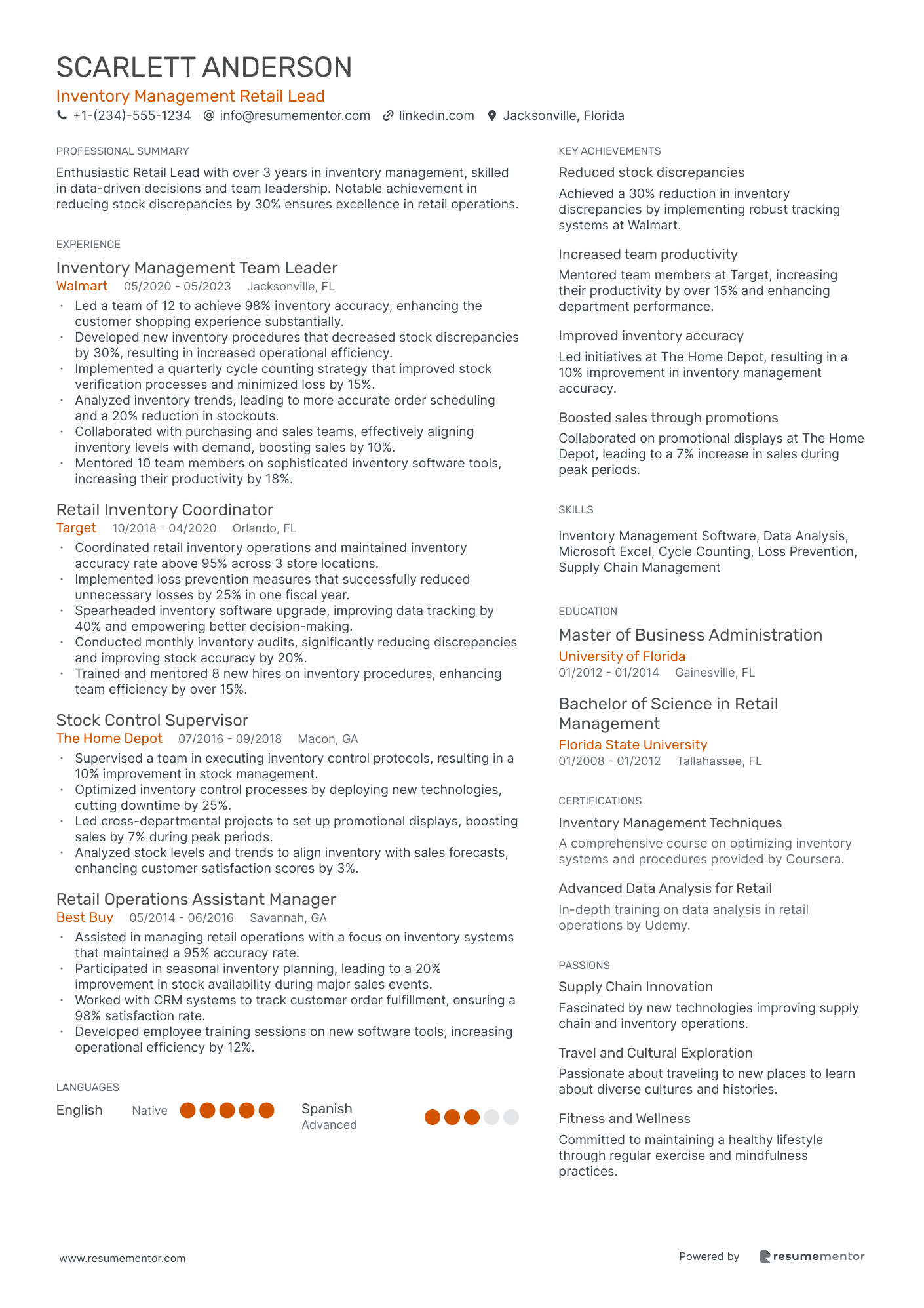 Inventory Management Retail Lead