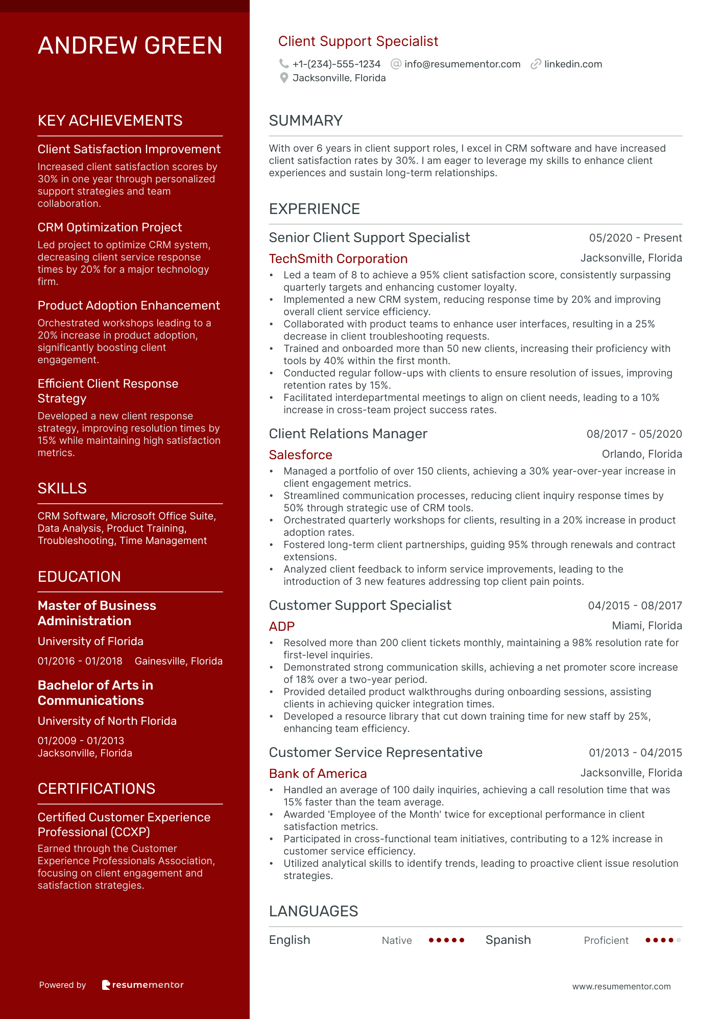 Client Support Specialist