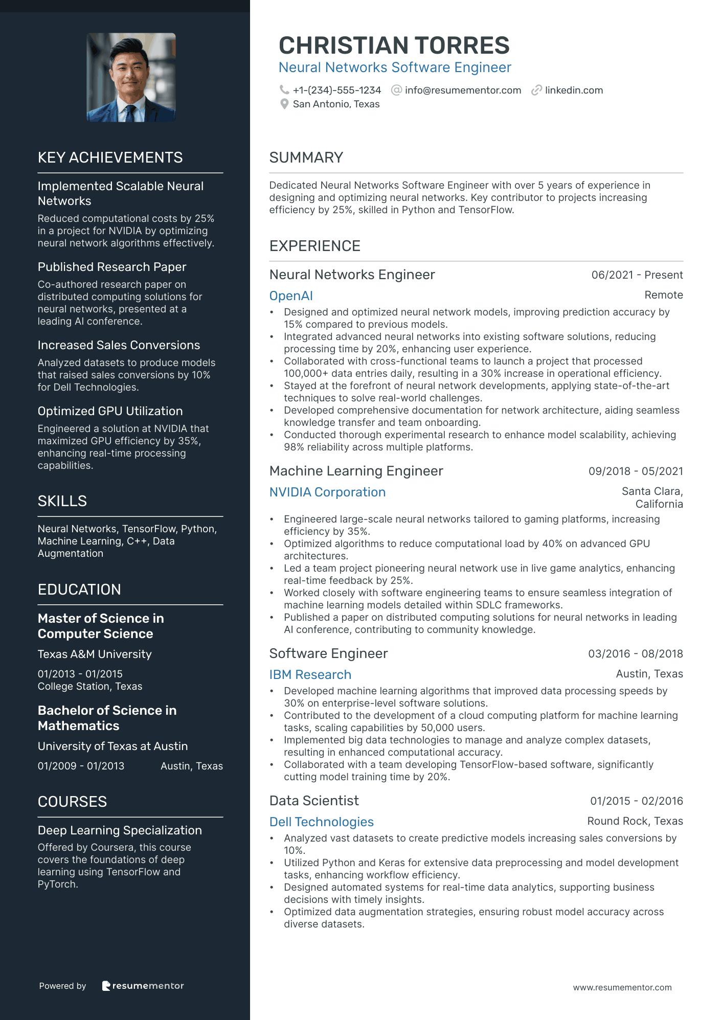 Neural Networks Software Engineer