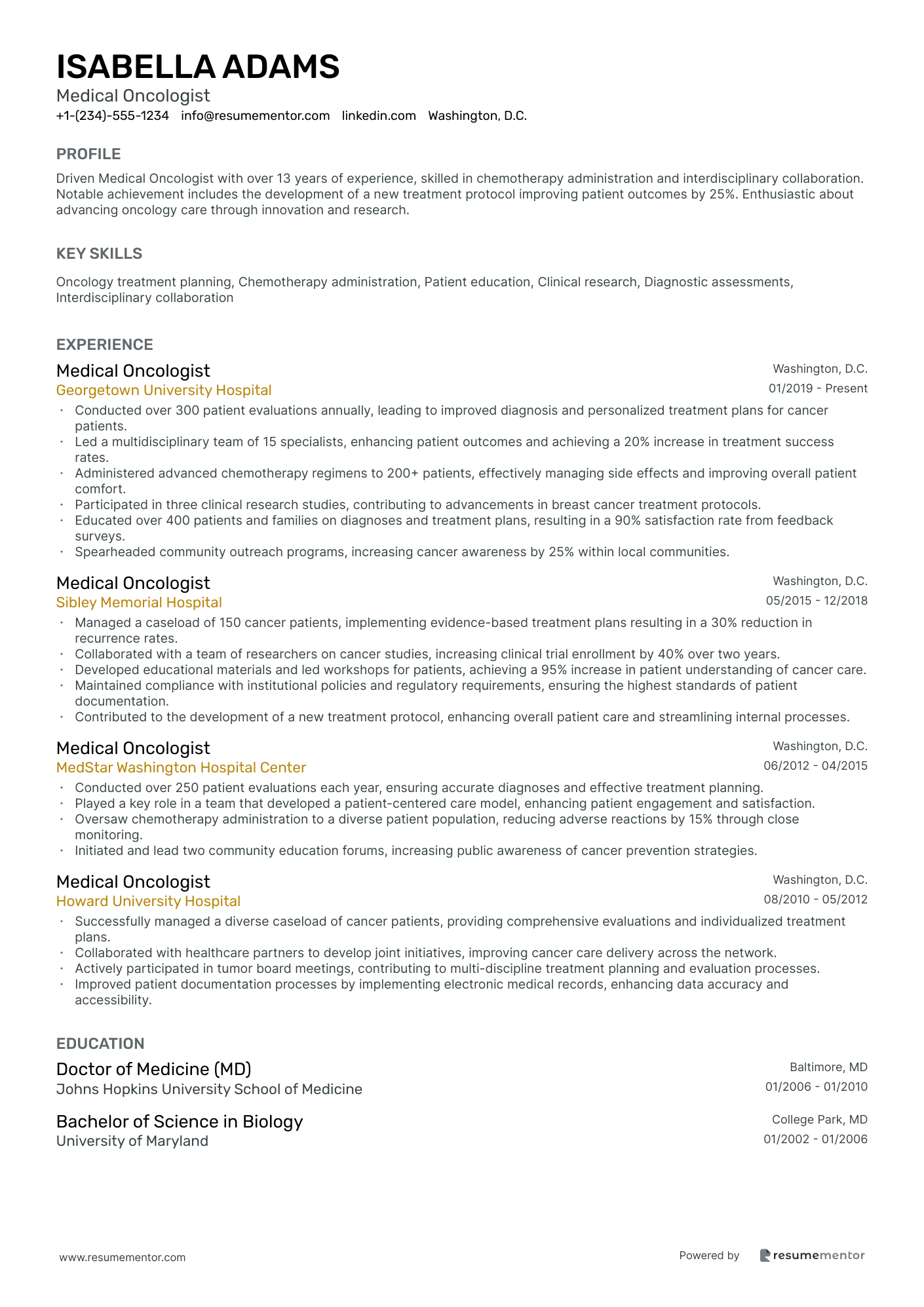 Medical Oncologist