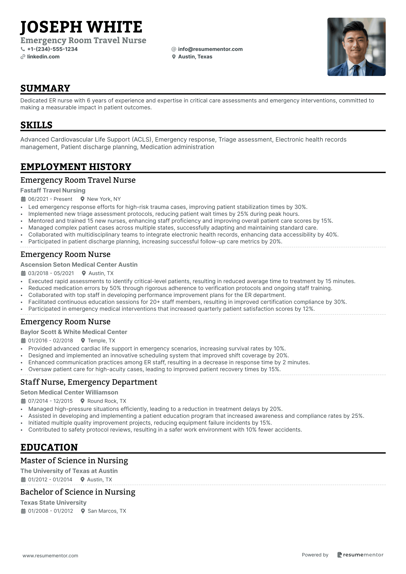 Emergency Room Travel Nurse