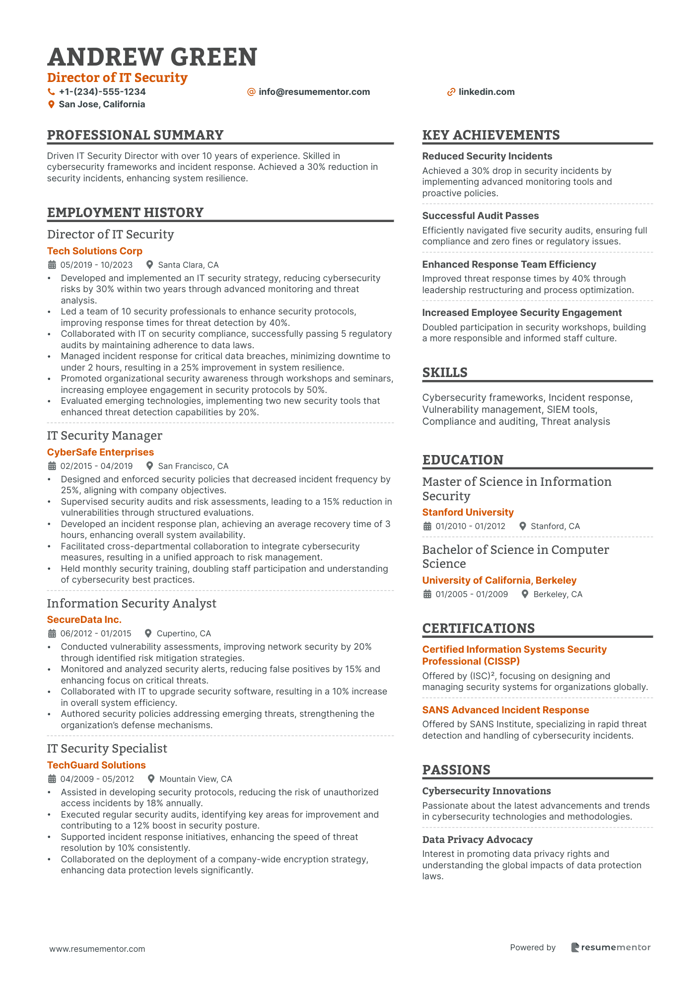 Director of IT Security