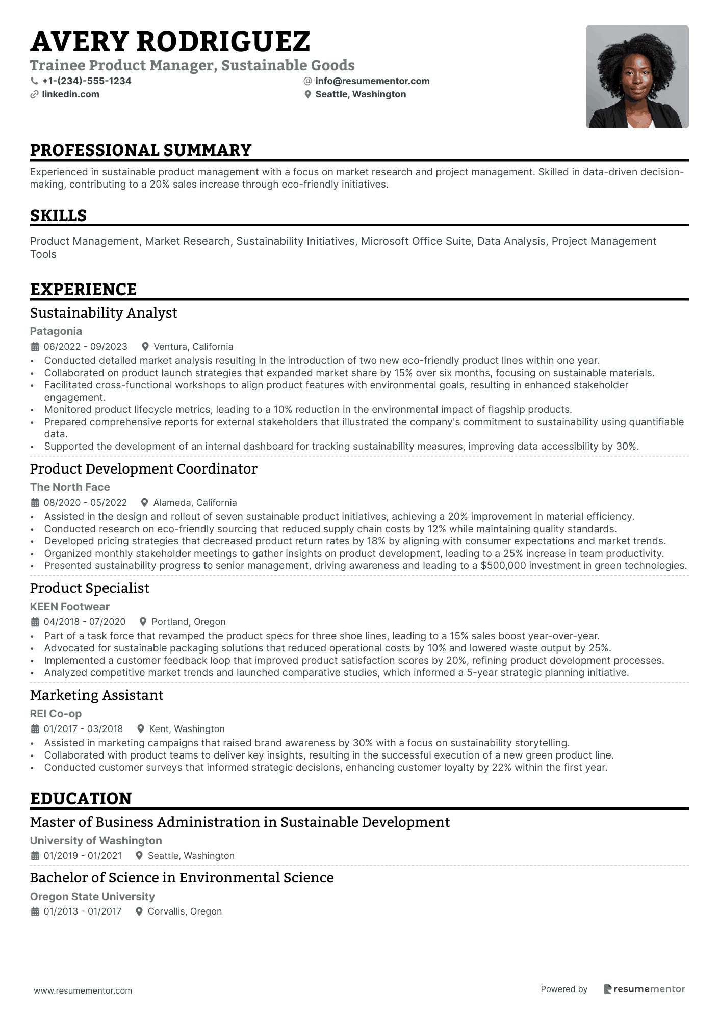 Trainee Product Manager, Sustainable Goods